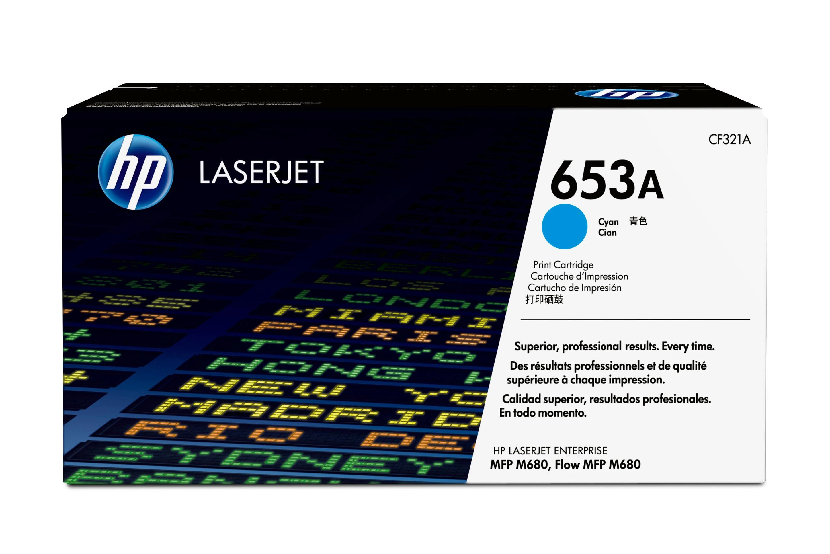 Hewlett Packard (HP) HP No.653A (CF321A), žydra kasetė