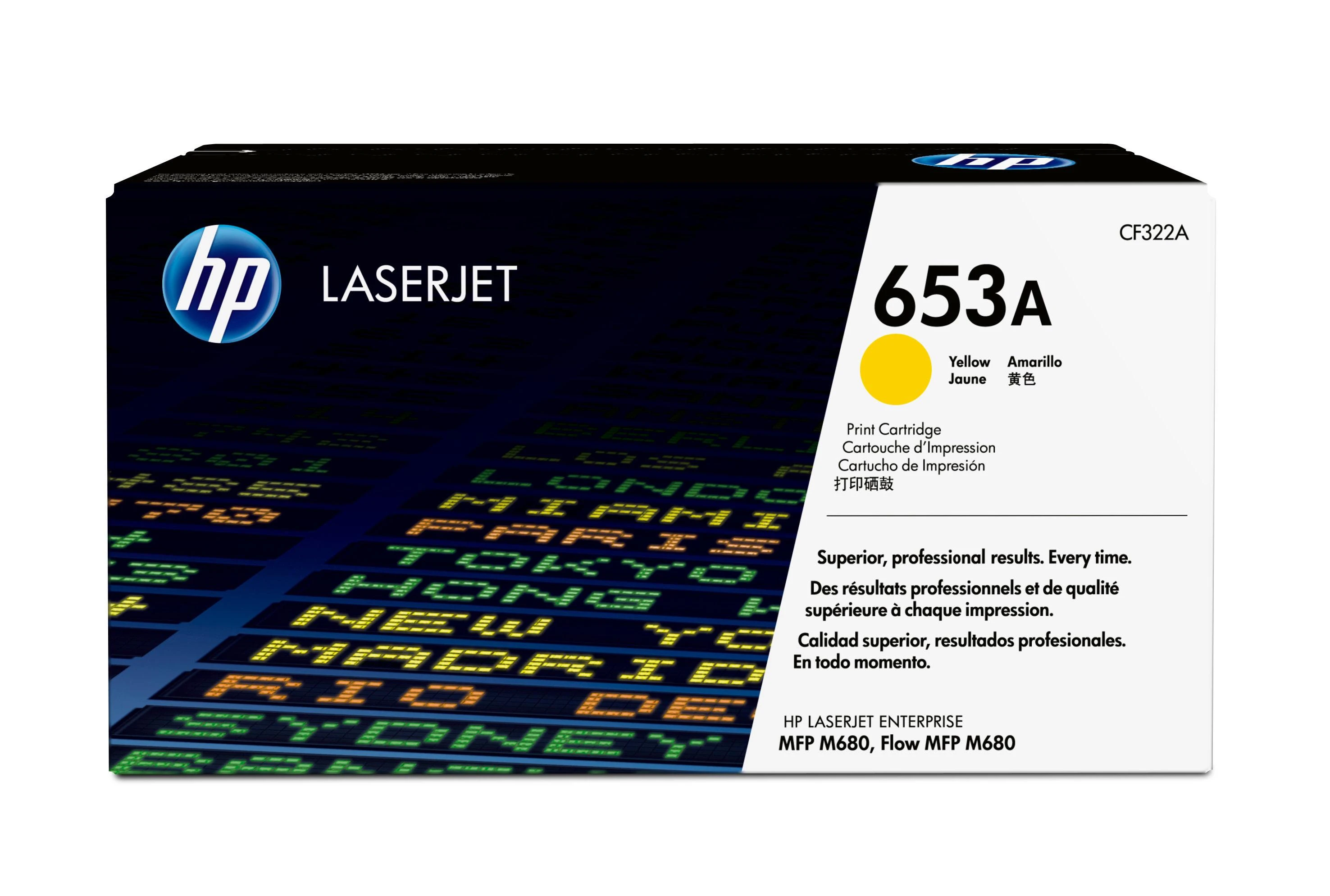 Hewlett Packard (HP) HP No.653A (CF322A), geltona kasetė