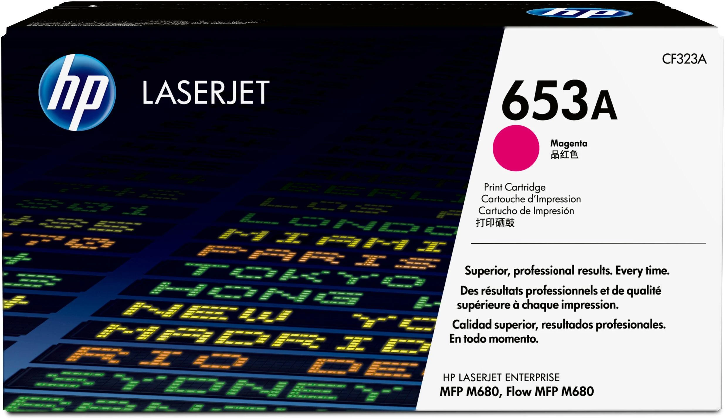Hewlett Packard (HP) HP 653A Magenta LJ Toneris Cart, CF323A