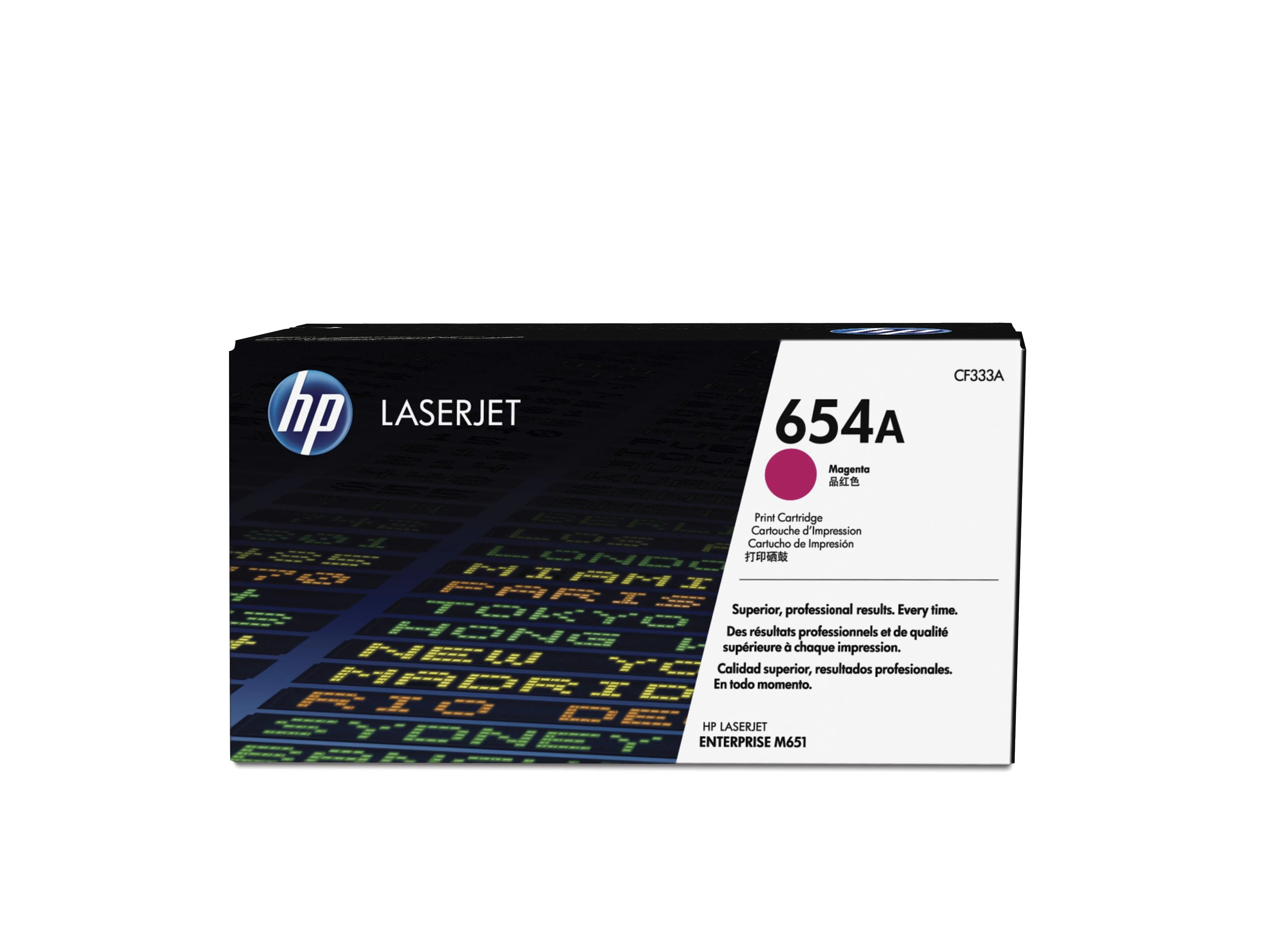 „Hewlett Packard“ (HP) „HP 654A Magenta“ originali „LaserJet“ dažų kasetė, spalvota „LaserJet M651“ (15 000 puslapių)