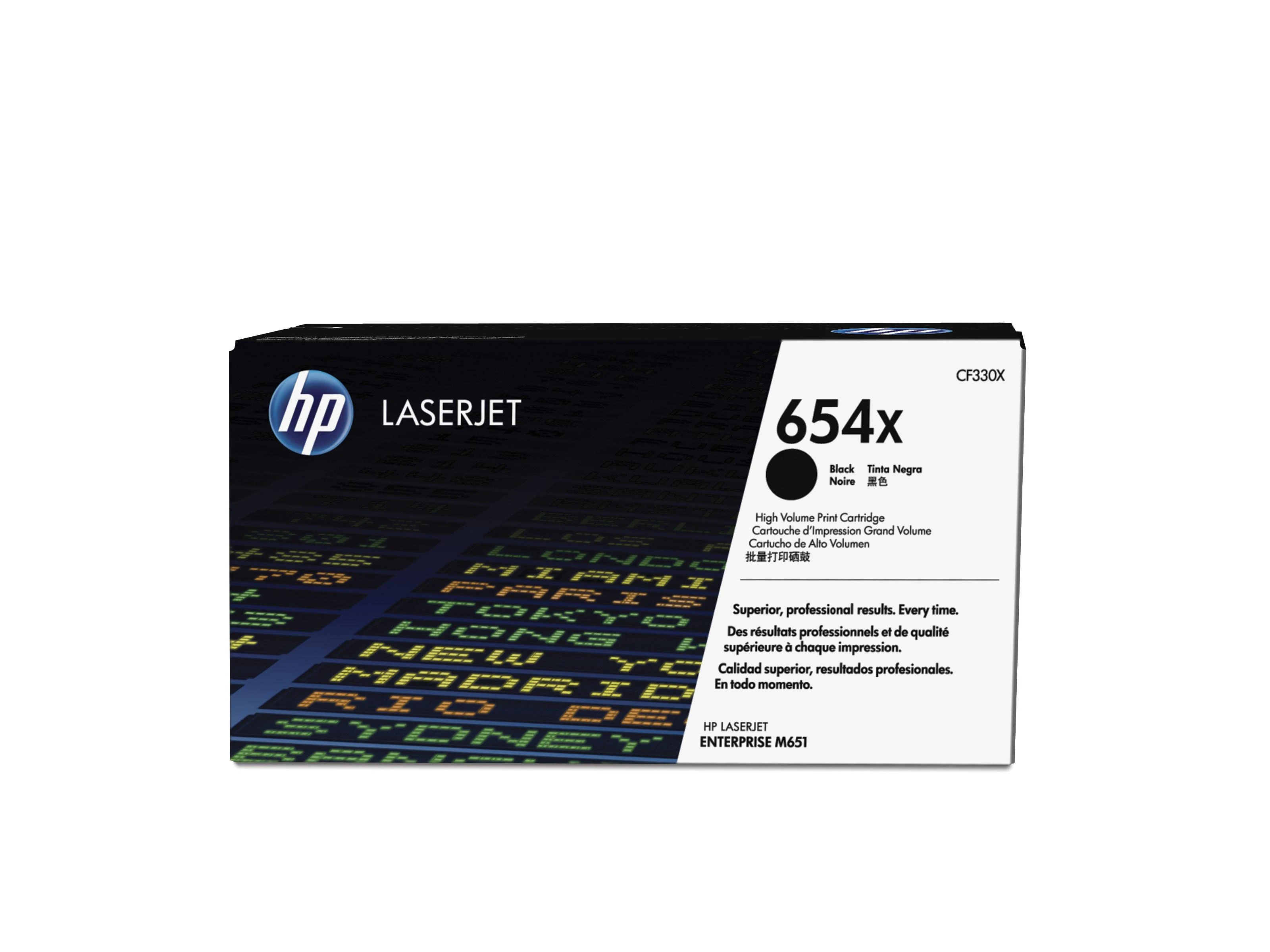 „Hewlett Packard (HP) HP 654X High Yield Juodas Original LaserJet Toneris Color LaserJet M651 kasetė (20 500 puslapių)