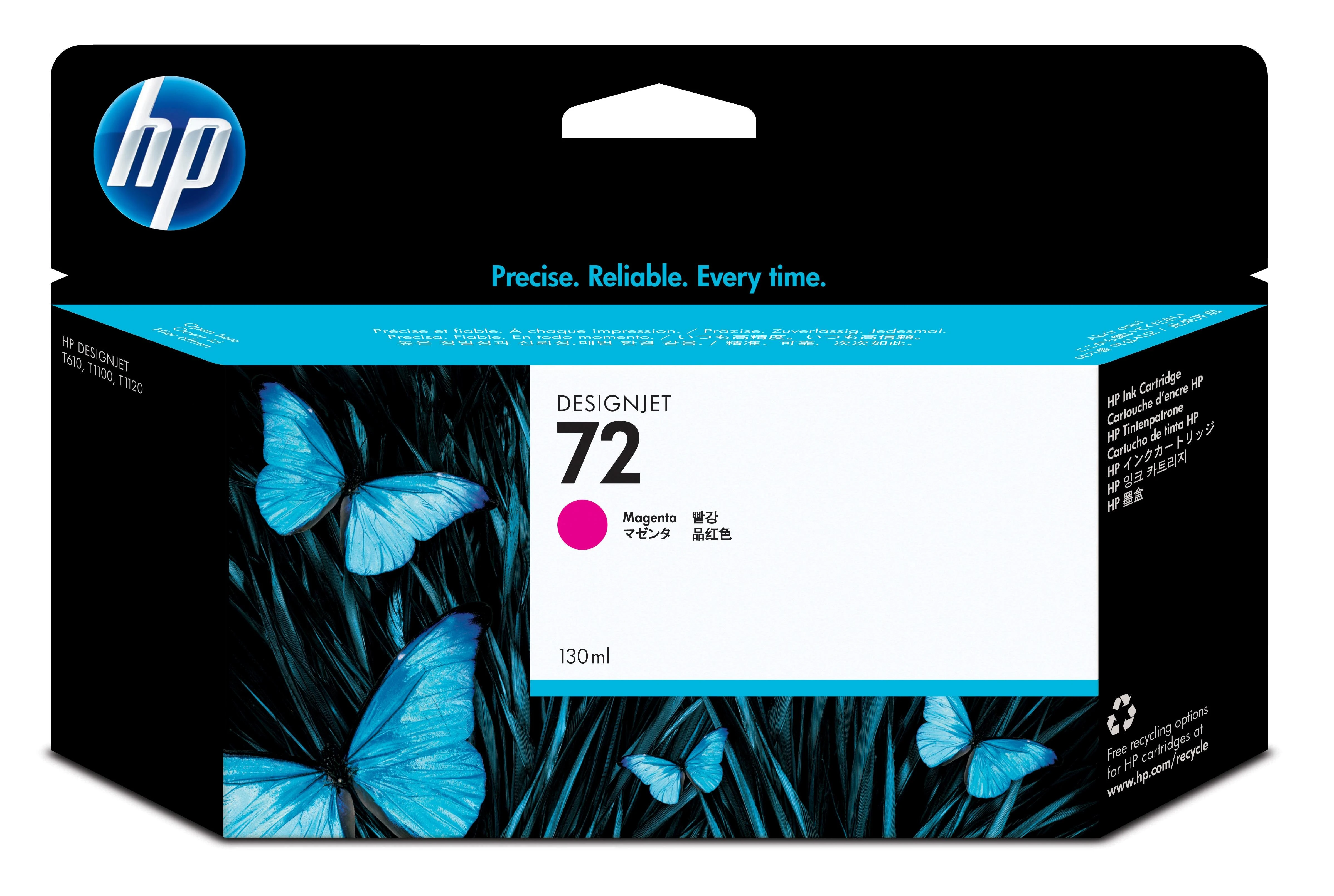 Hewlett Packard (HP) HP Nr.72 Rašalo krepšelis. Magenta su Vivera rašalu (130 ml)