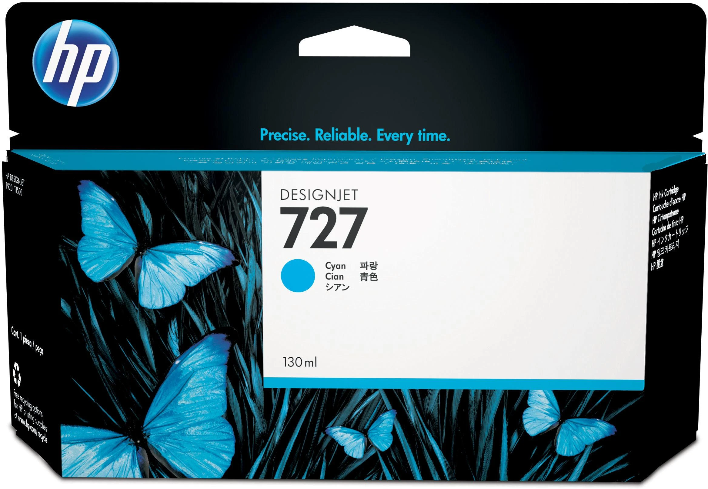 HP no.727 Cyan Ink Cartridge 130 ml for 