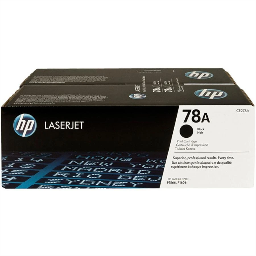 Hewlett Packard (HP) HP Toneris Juodas 78A, skirtas LaserJet P1566,P1606dn,M1536, dviguba pakuotė (2x2.100 puslapių)