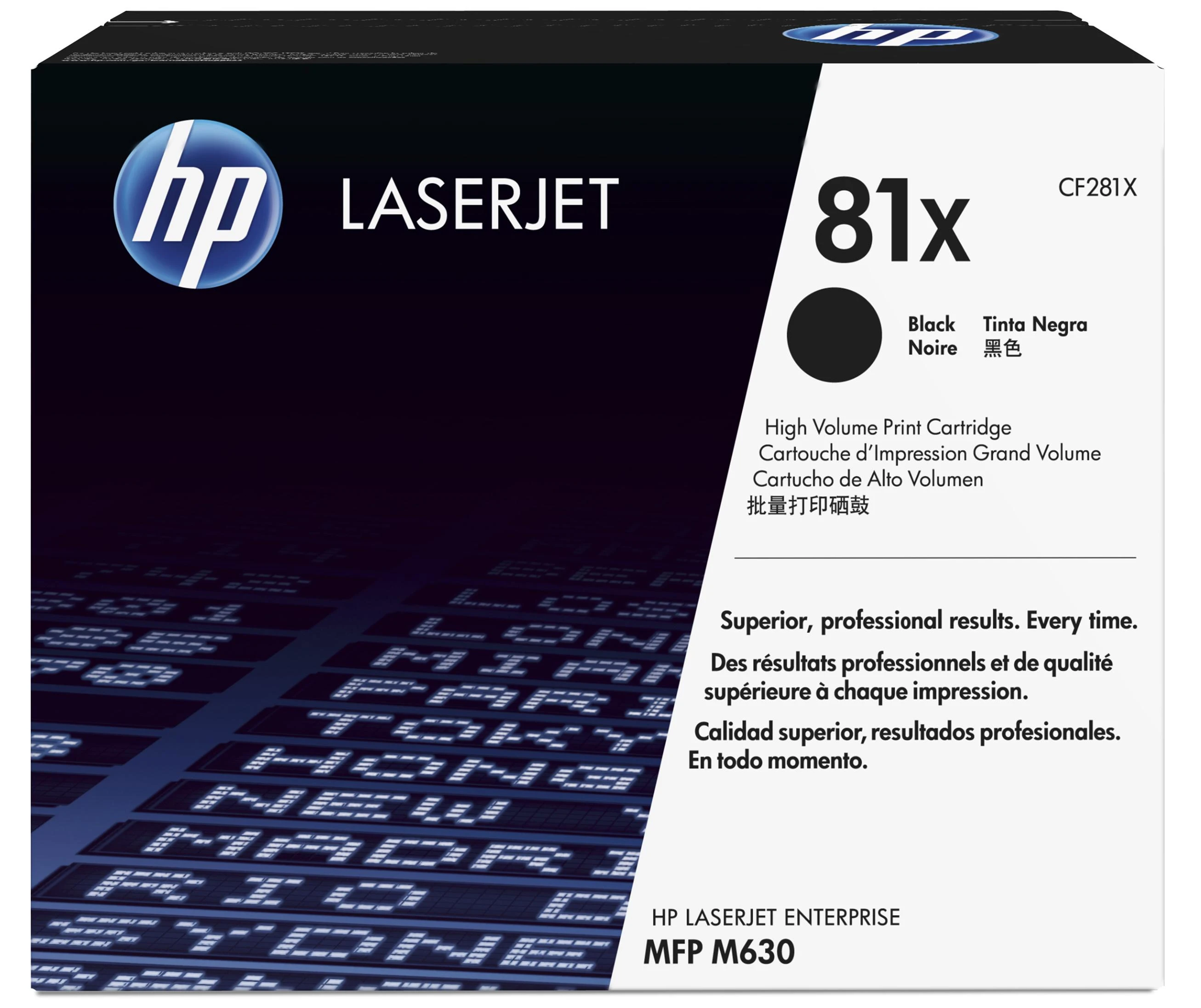 Hewlett Packard (HP) HP 81X High Yield Juodas Originali LaserJet M605/M606 dažų kasetė (~25 000 puslapių)