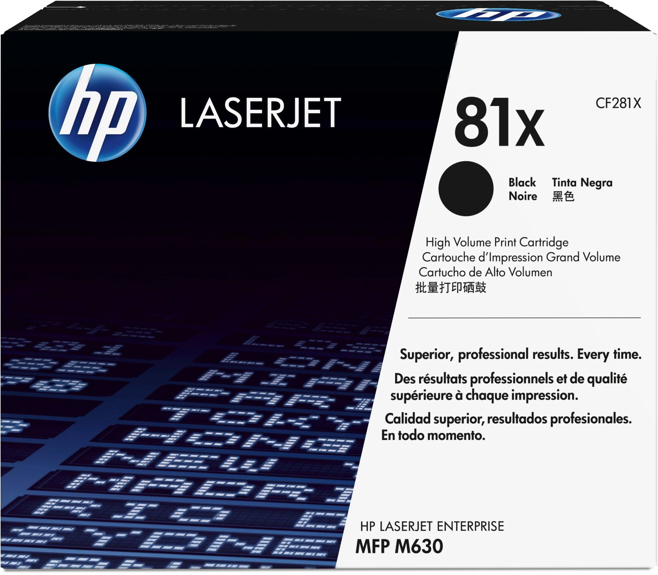 Hewlett Packard (HP) HP 81X High Yield Juodas Originali LaserJet M605/M606 dažų kasetė (~25 000 puslapių)