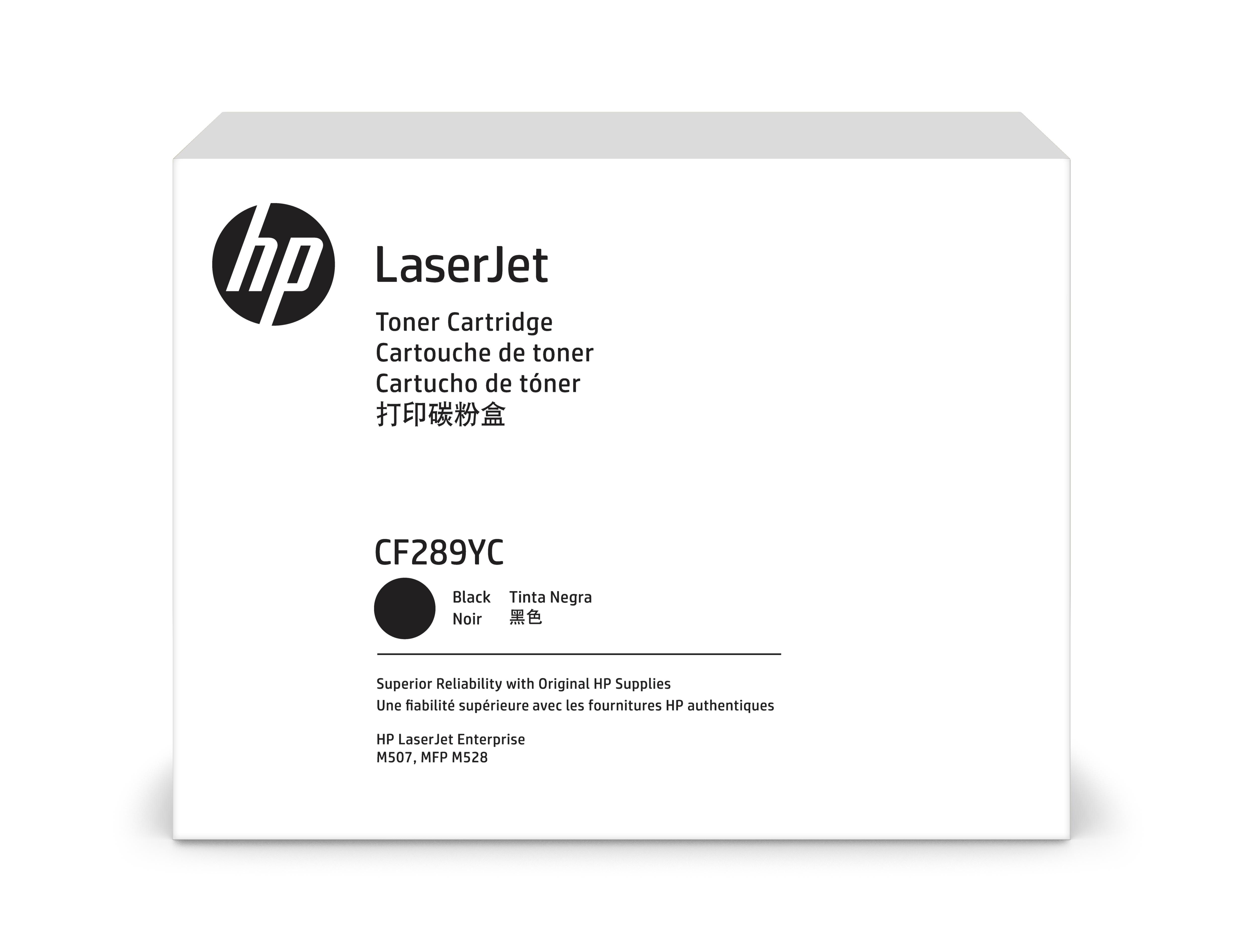 Hewlett Packard (HP) HP CF289YC, juoda kasetė