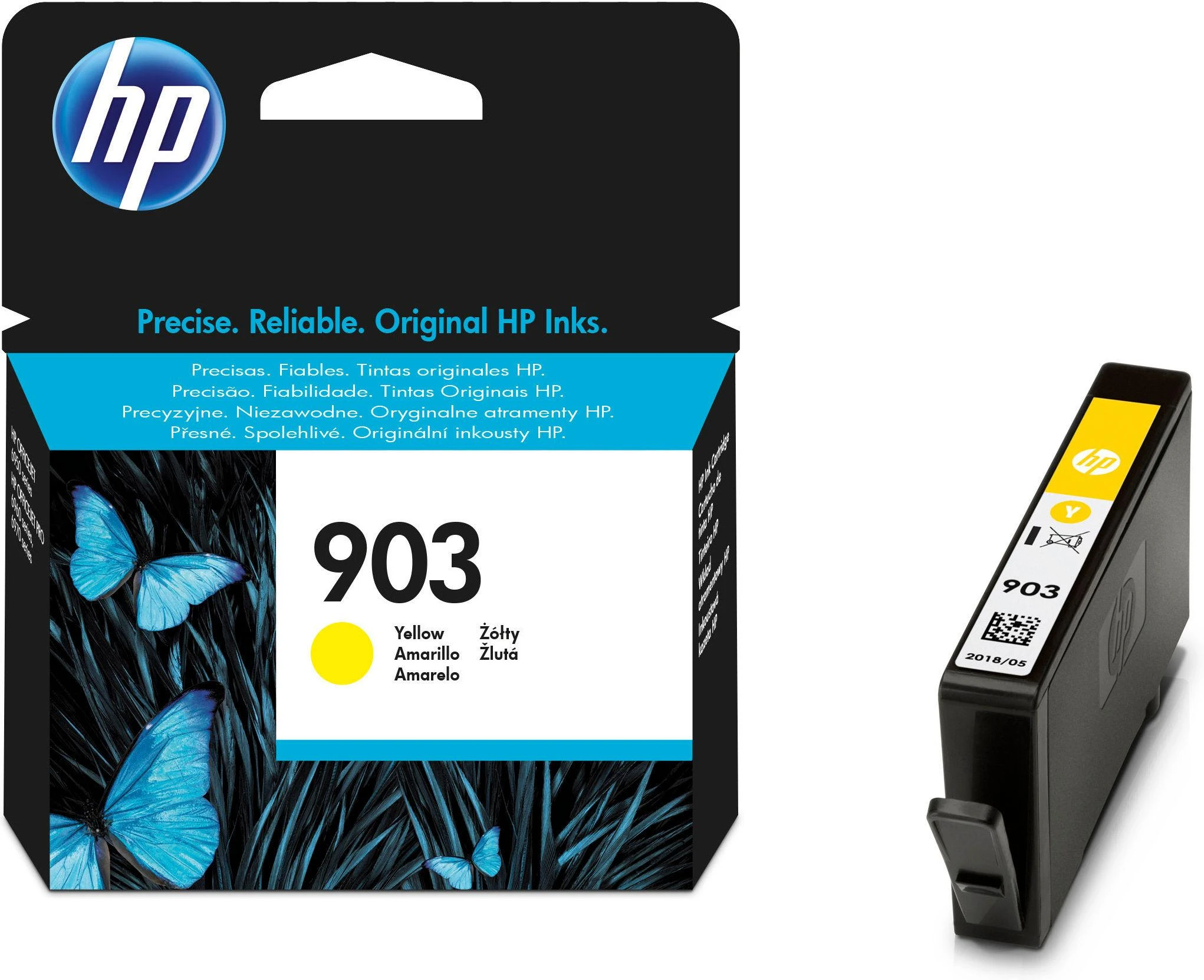 Hewlett Packard (HP) HP 903 (T6L95AE) Rašalinė kasetė, Geltona