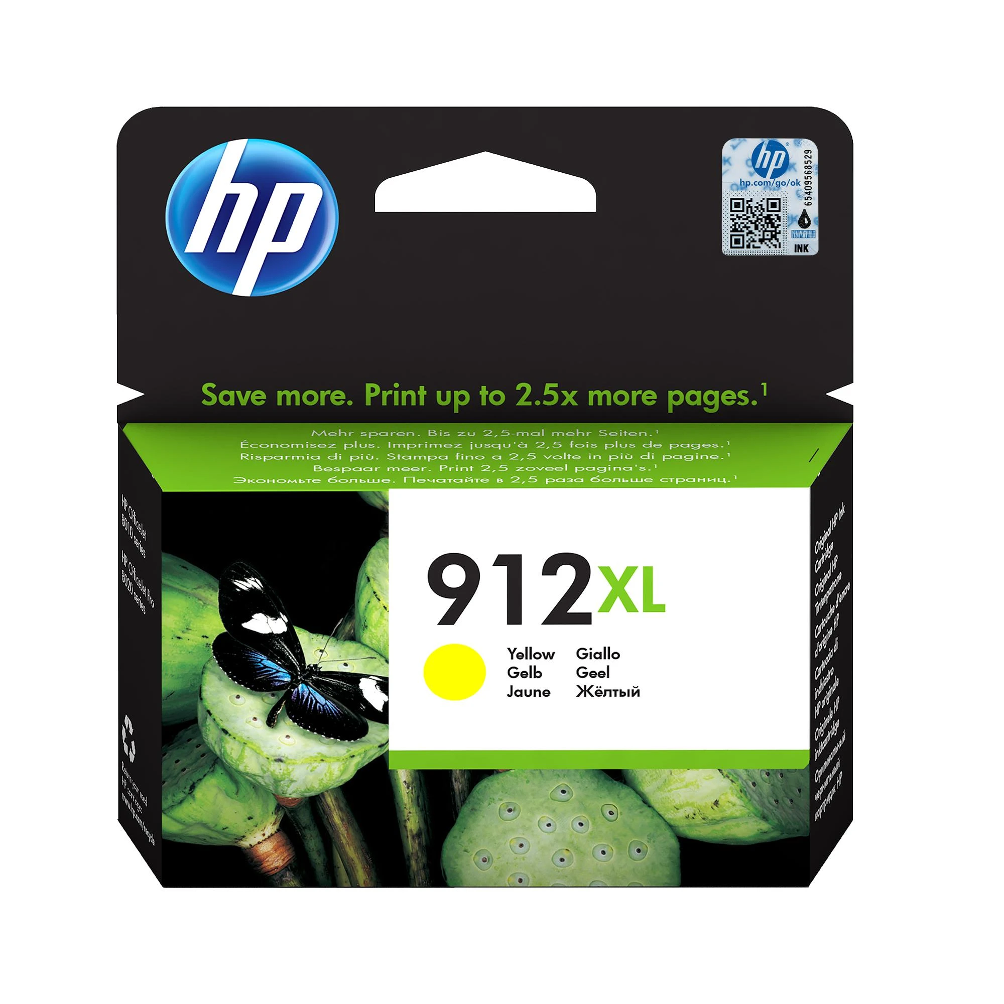 Hewlett Packard (HP) HP 912XL (3YL83AE) Rašalinė kasetė, Geltona