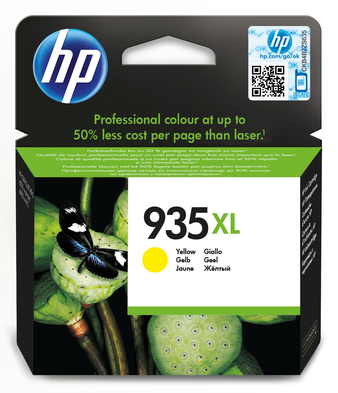Hewlett Packard (HP) HP 935XL (C2P26AE) Rašalinė kasetė, Geltona