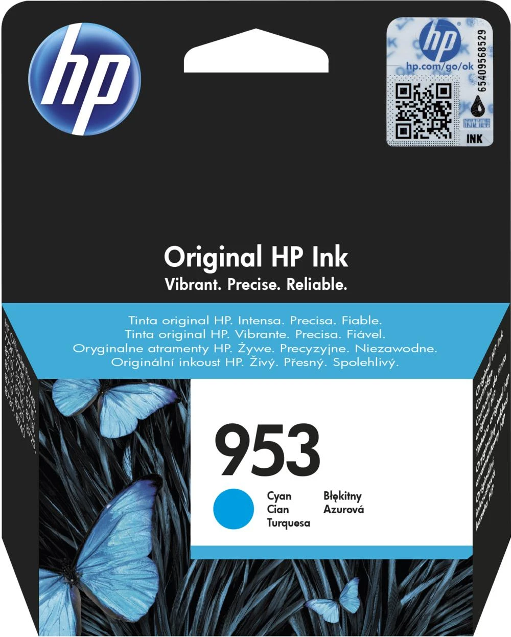 Hewlett Packard (HP) Originali HP 953 žydra rašalo kasetė (700 puslapių)