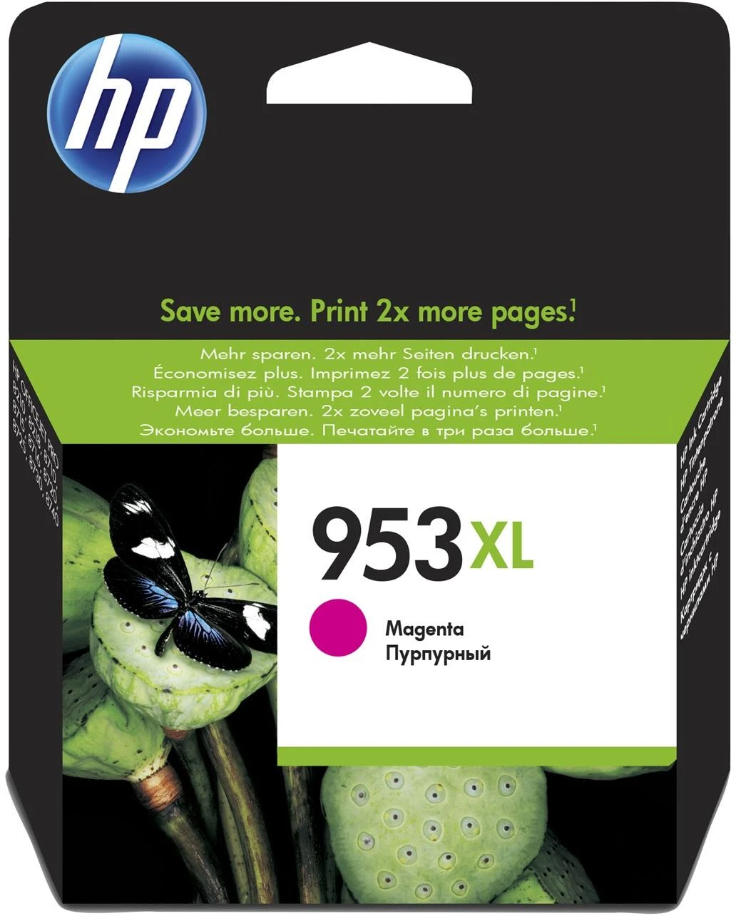 Hewlett Packard (HP) HP No.953 XL (F6U17AE), purpurinė kasetė rašaliniams spausdintuvams, 1600 psl.