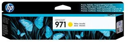 Hewlett Packard (HP) HP 970 Geltona rašalo kasetė, 2500 puslapių, skirta Officejet Pro X serijai