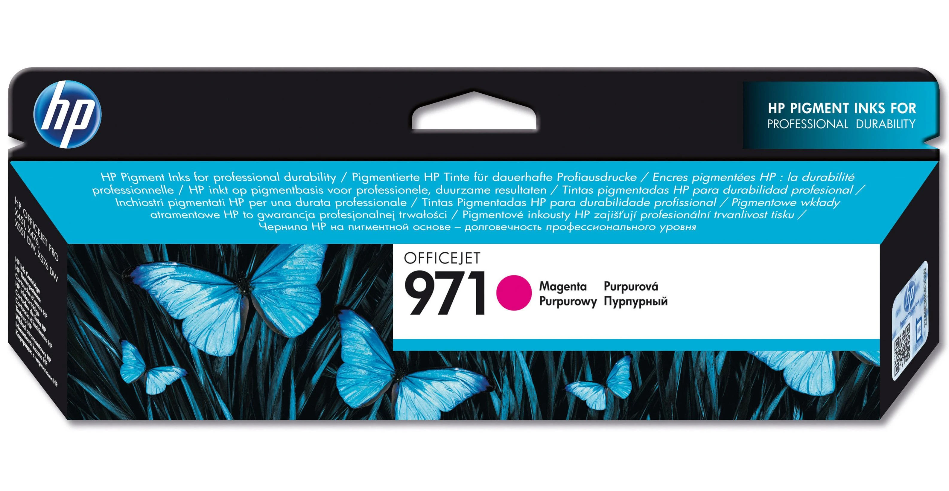 Hewlett Packard (HP) HP Nr.970 Magenta Ink Cart. skirta Officejet Pro X serijai (2 500 puslapių)