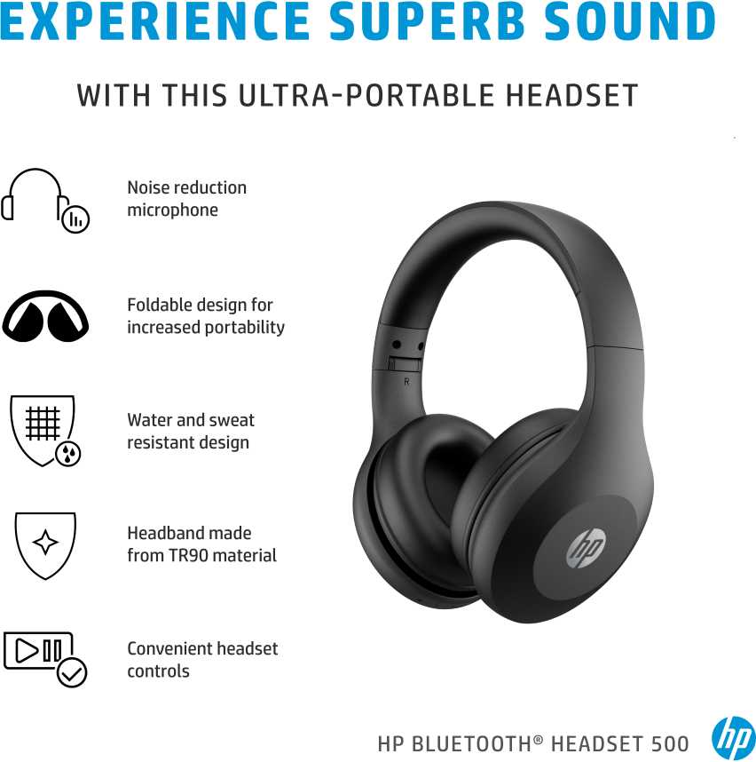 HP Bluetooth Ausinės 500 | Varle.lt