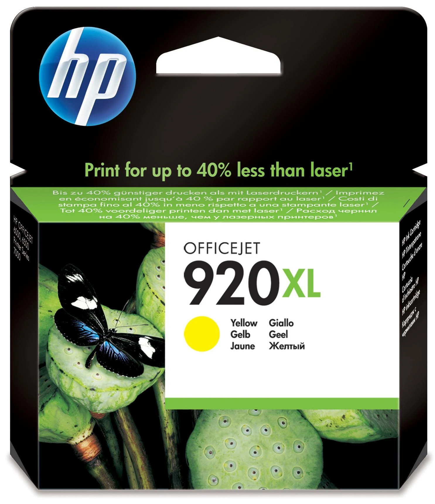 Hewlett Packard (HP) HP 920XL didelio našumo Geltona rašalo kasetė, 700 puslapių, skirta HP Officejet