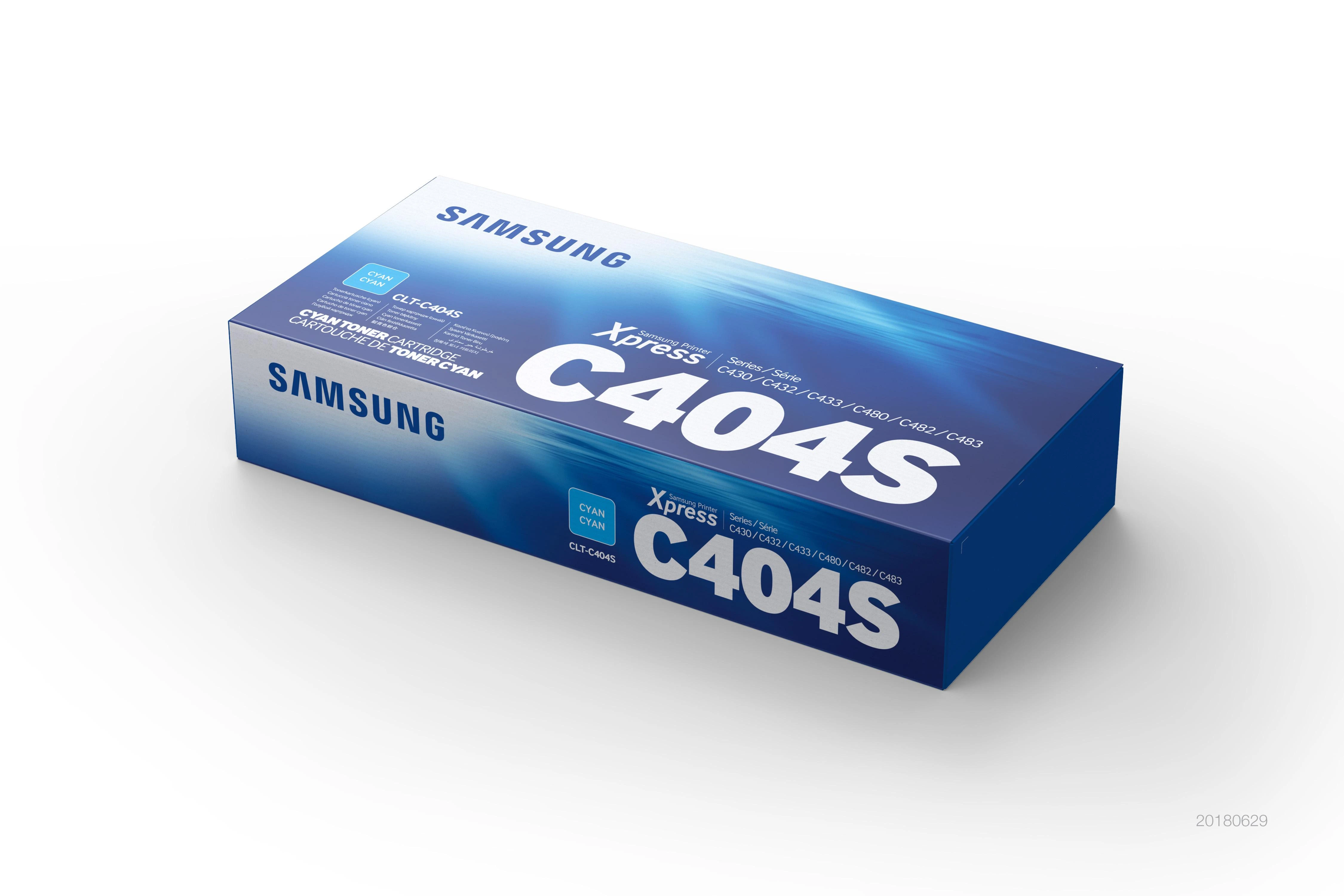 Hewlett Packard (HP) Toneriai HP Samsung CLT-C404S Cyan | 1 000 psl | SL-C430/C430W/C480/C480W