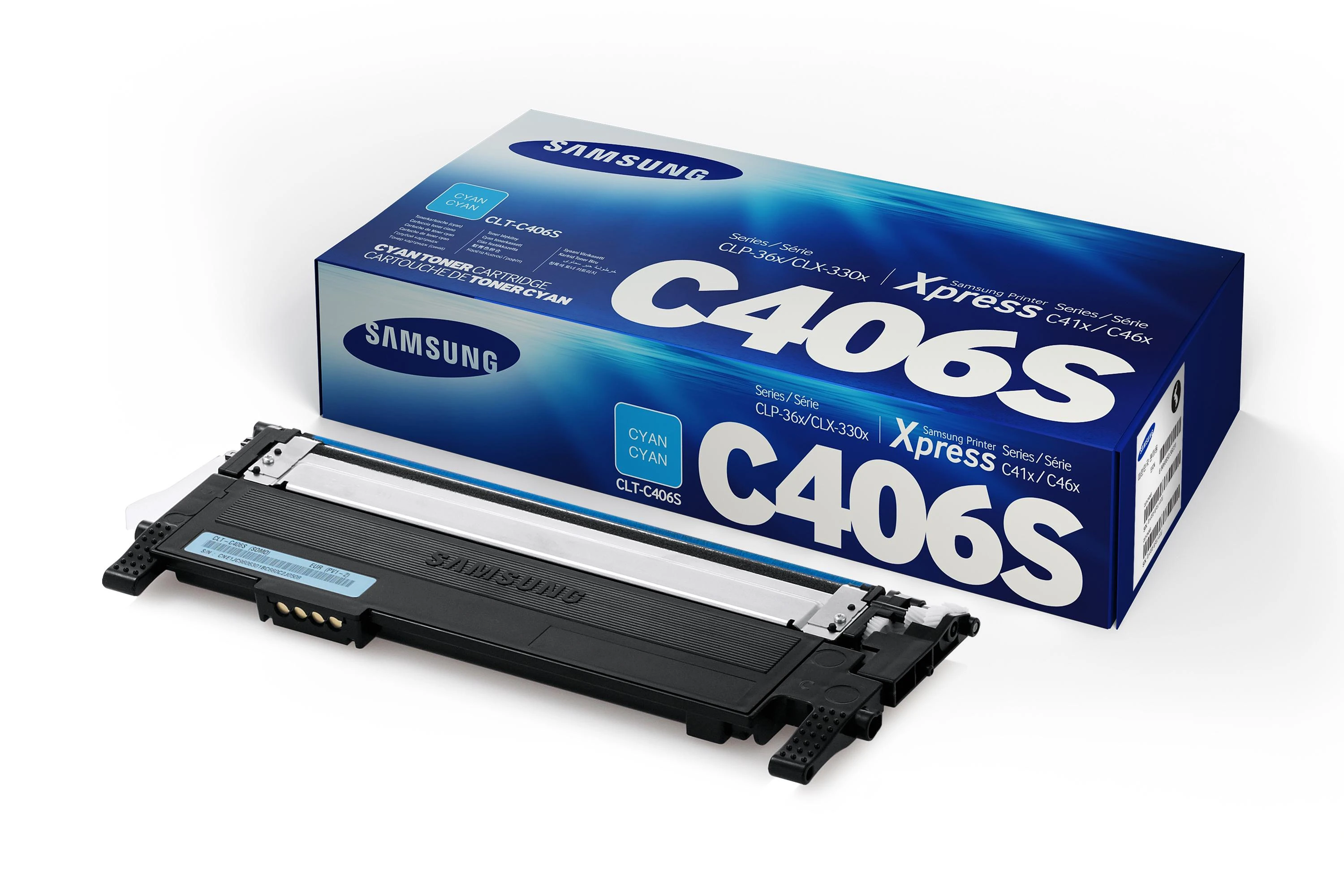 Hewlett Packard (HP) Samsung CLT-C406S kasetė, žalsvai mėlyna