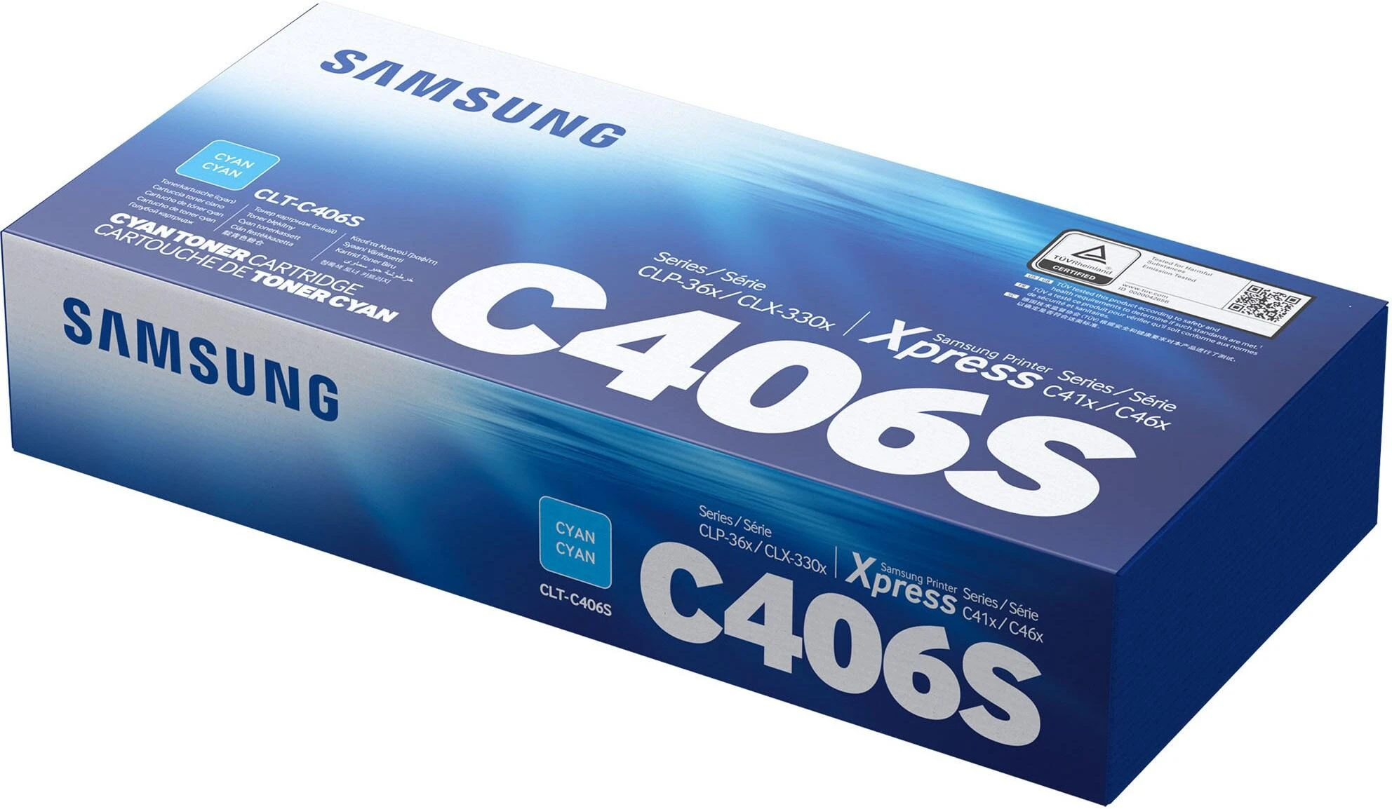 Hewlett Packard (HP) Samsung CLT-C406S kasetė, žalsvai mėlyna
