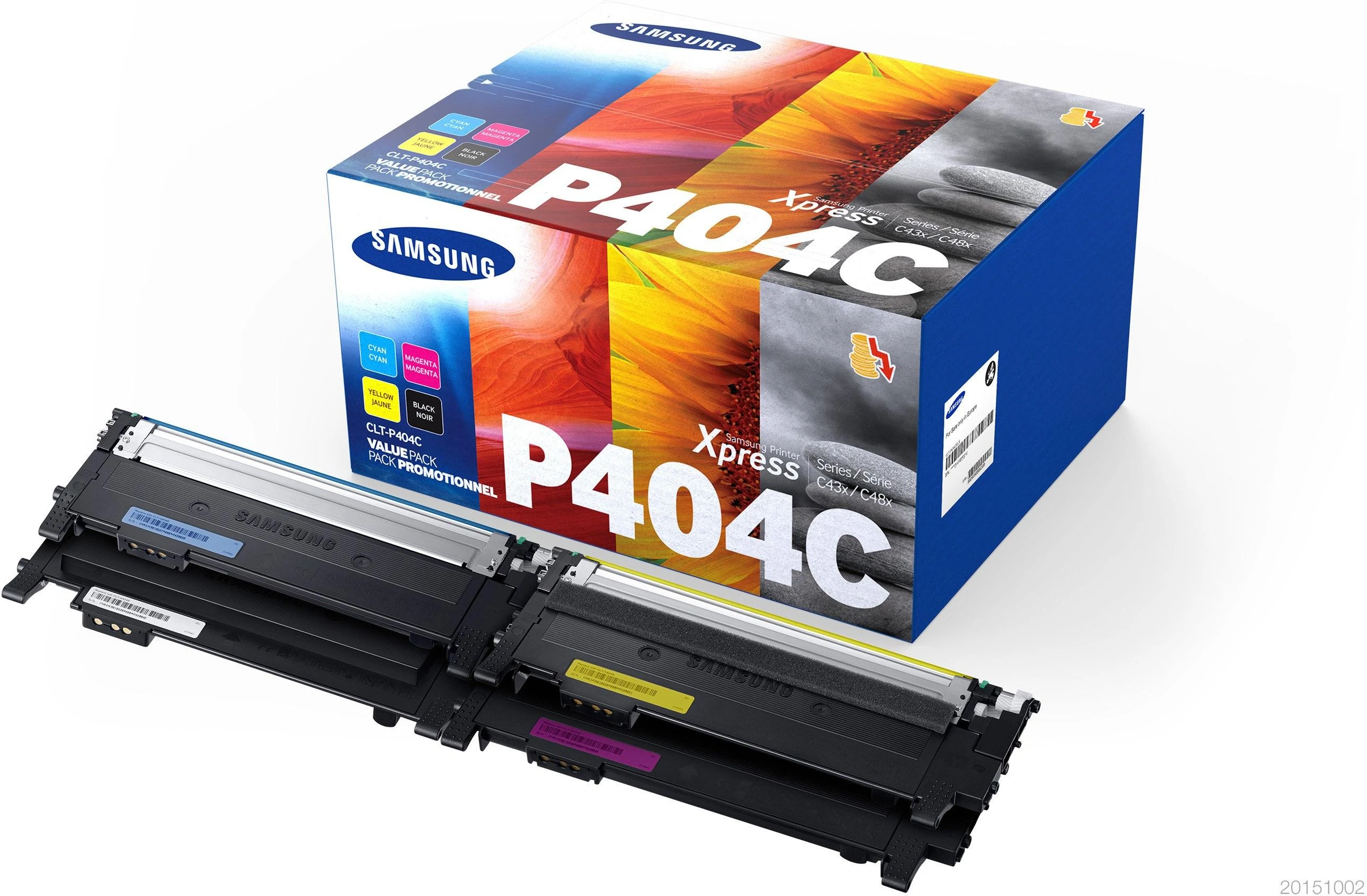Hewlett Packard (HP) SAMSUNG CLT-P404C 4 vnt. CYMK dažų dėžė