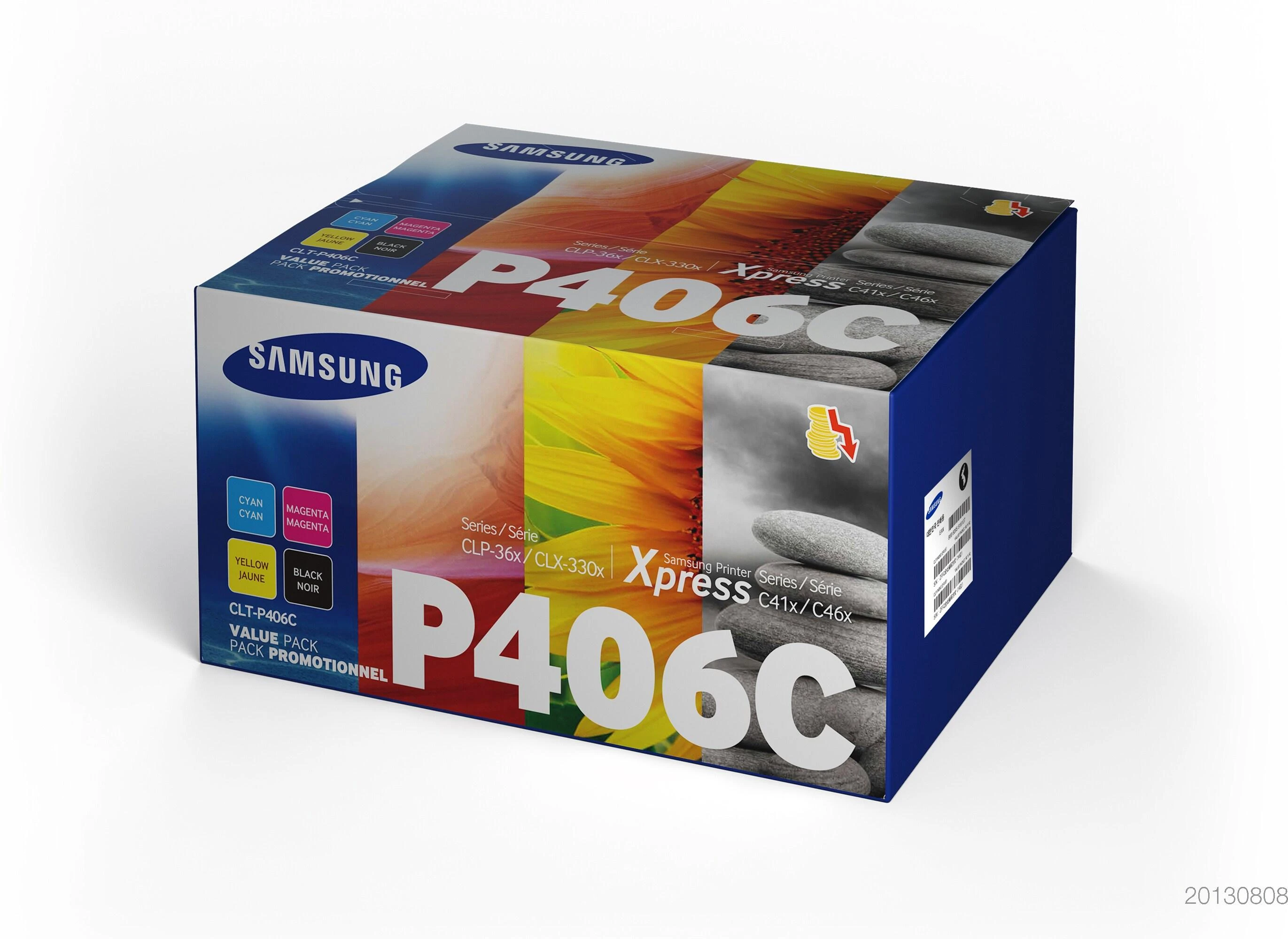 Hewlett Packard (HP) Samsung CLT-P406C CMYK, kasečių komplektas
