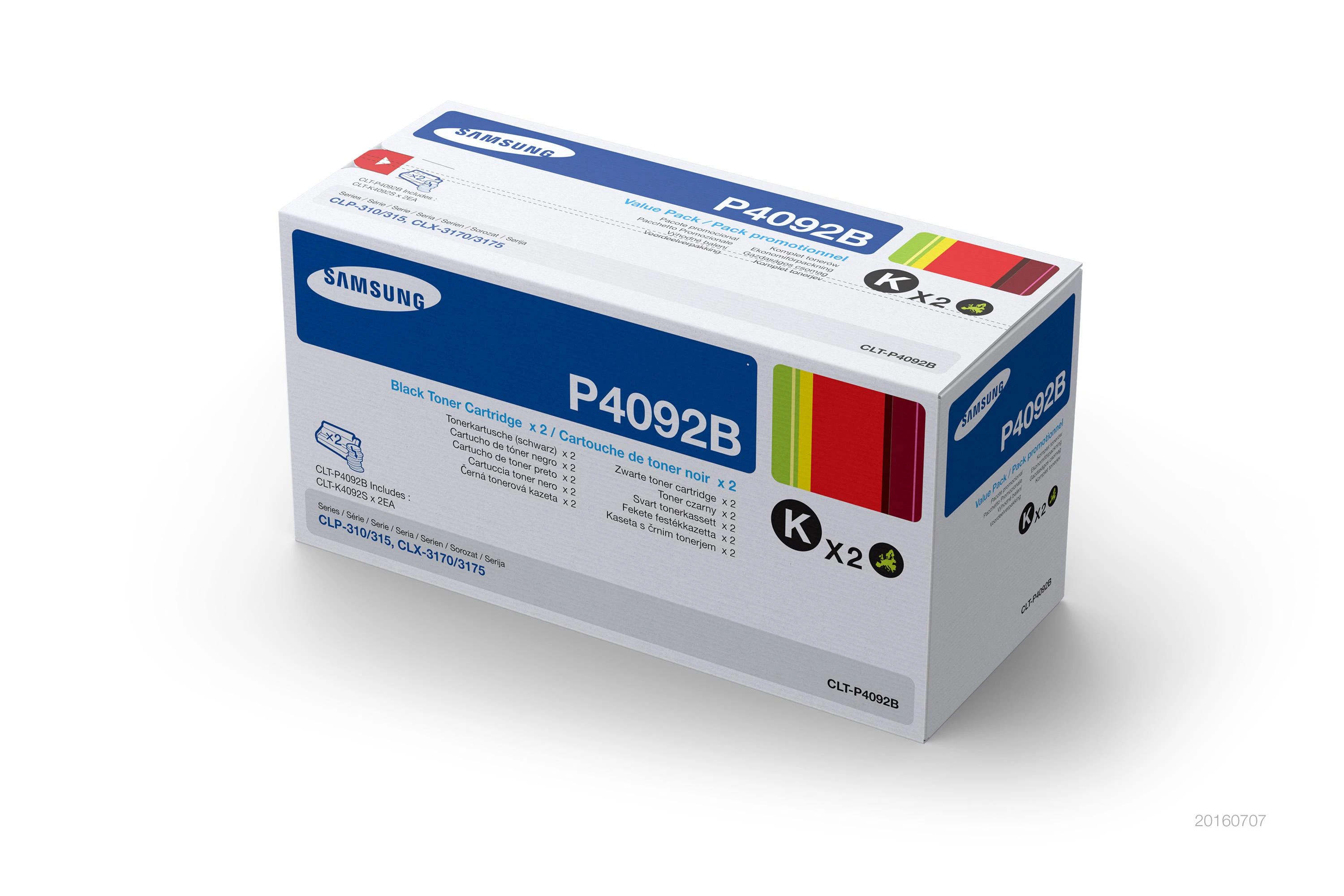 Hewlett Packard (HP) HP CLT-P4092B Originalus Juoda 2 vnt