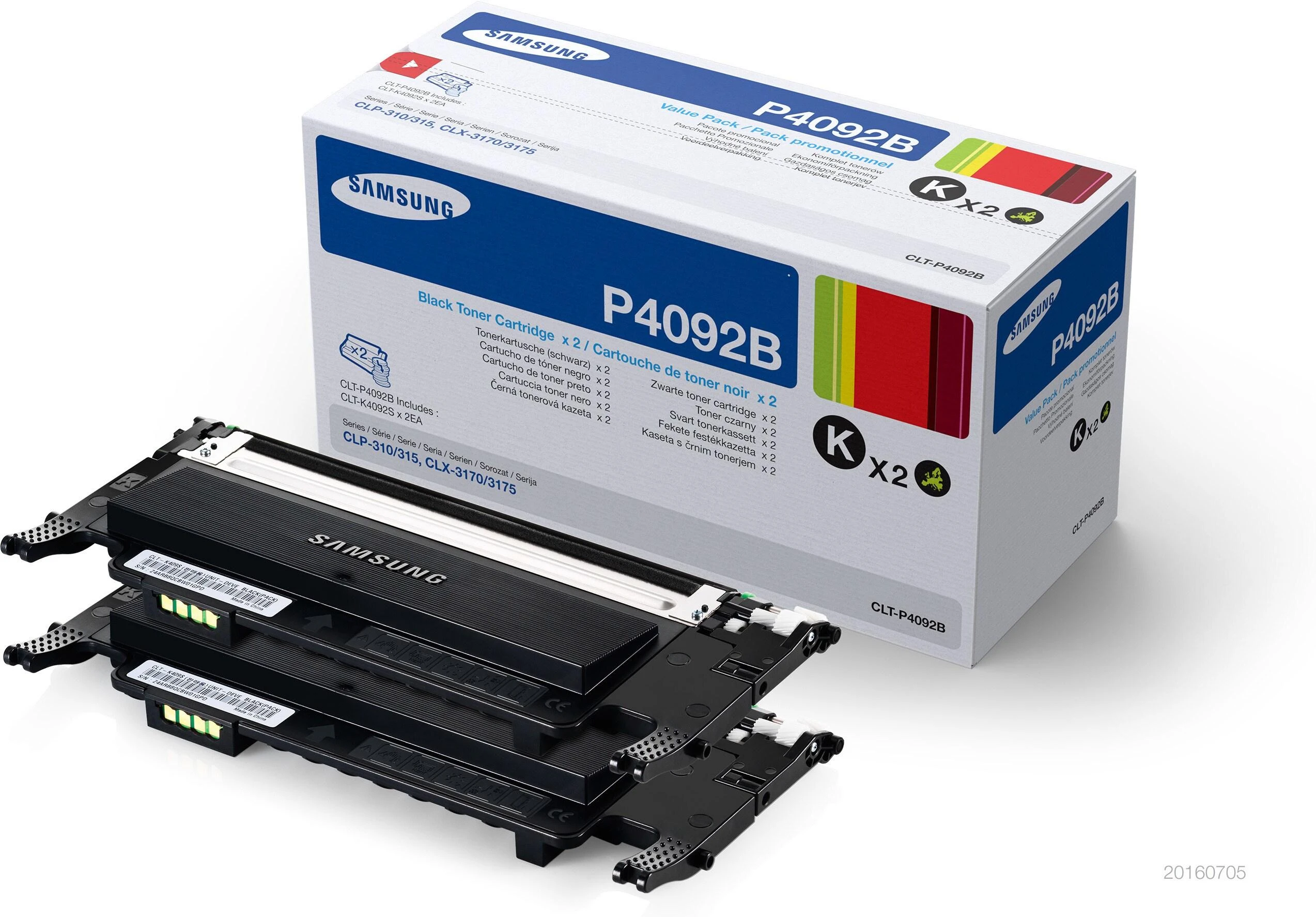 Hewlett Packard (HP) HP CLT-P4092B Originalus Juoda 2 vnt