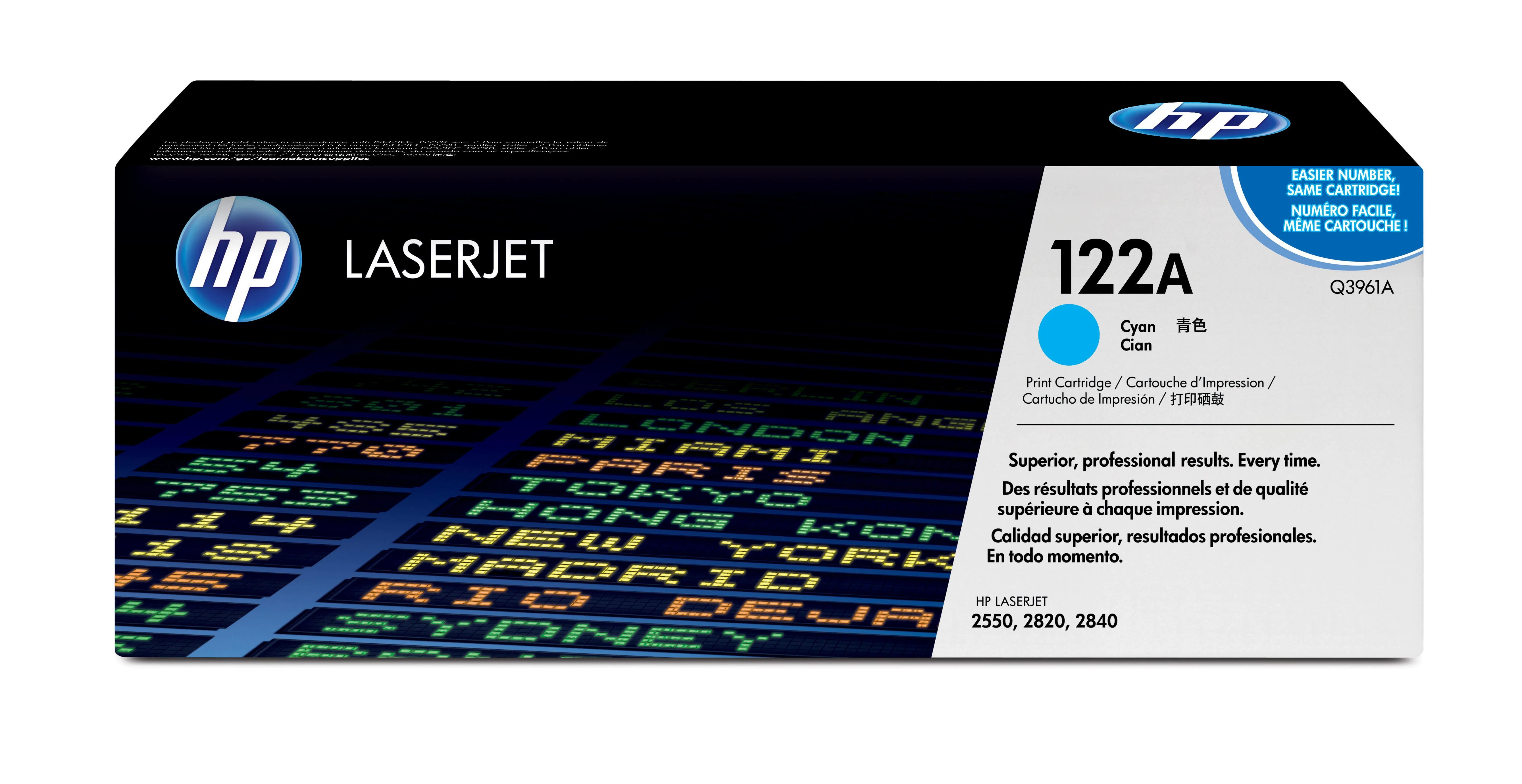 Hewlett Packard (HP) HP Color LaserJet 2550/2820/2840 Toneris Cyan (4 000 puslapių)
