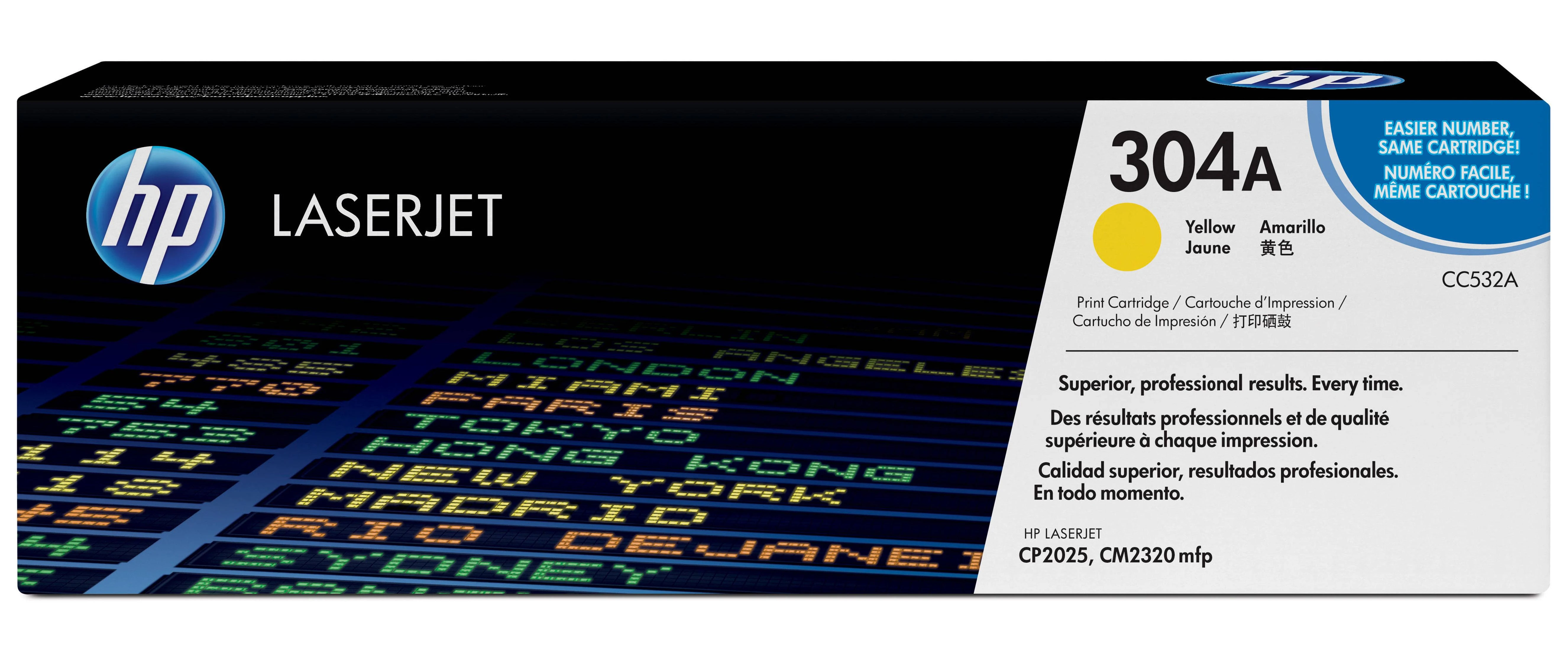 „Hewlett Packard“ (HP) „HP 304A Color LaserJet CP2025/CM2320 Toneris Geltona“ (2 800 puslapių)