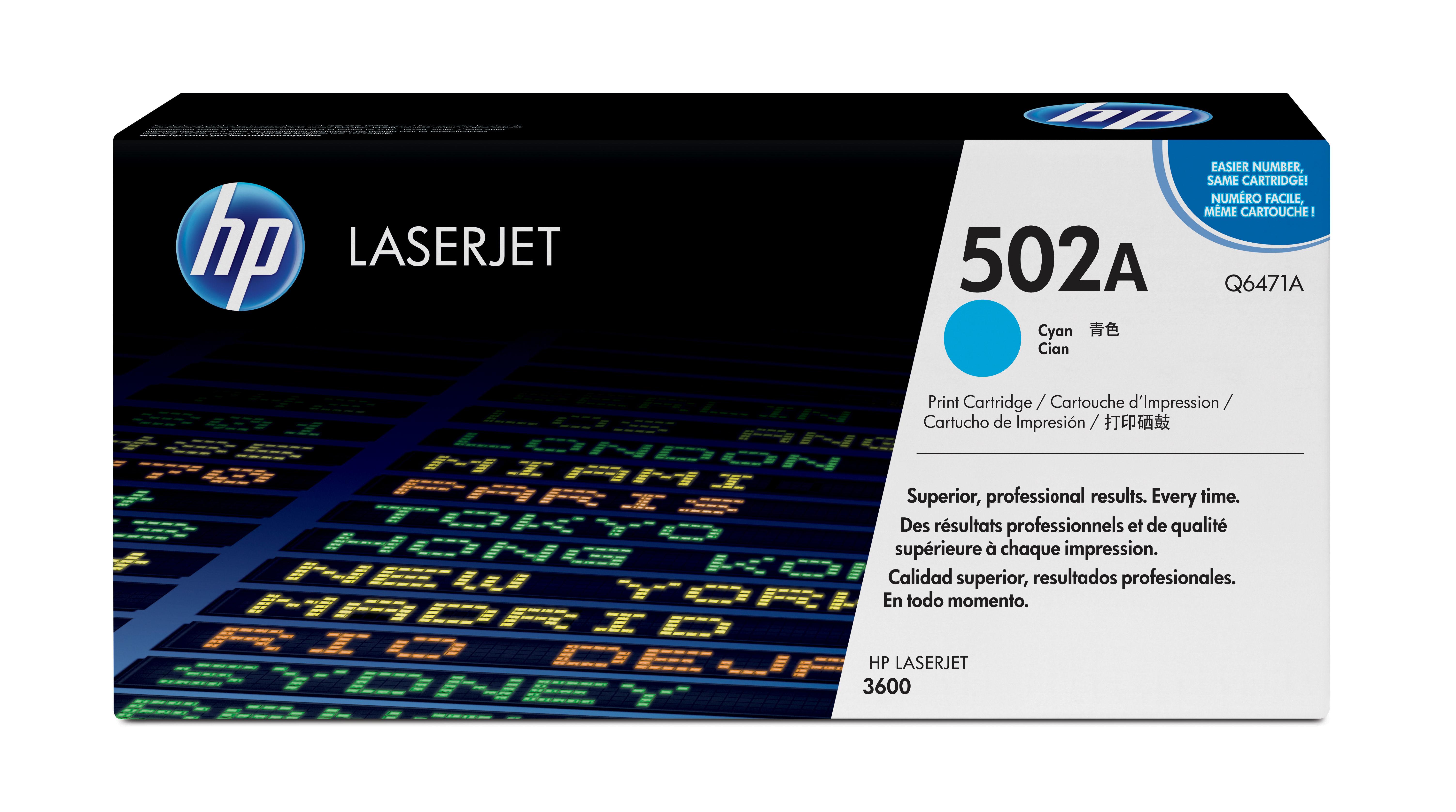 Hewlett Packard (HP) HP Color LaserJet 3600 Toneris Cyan (4 000 puslapių)