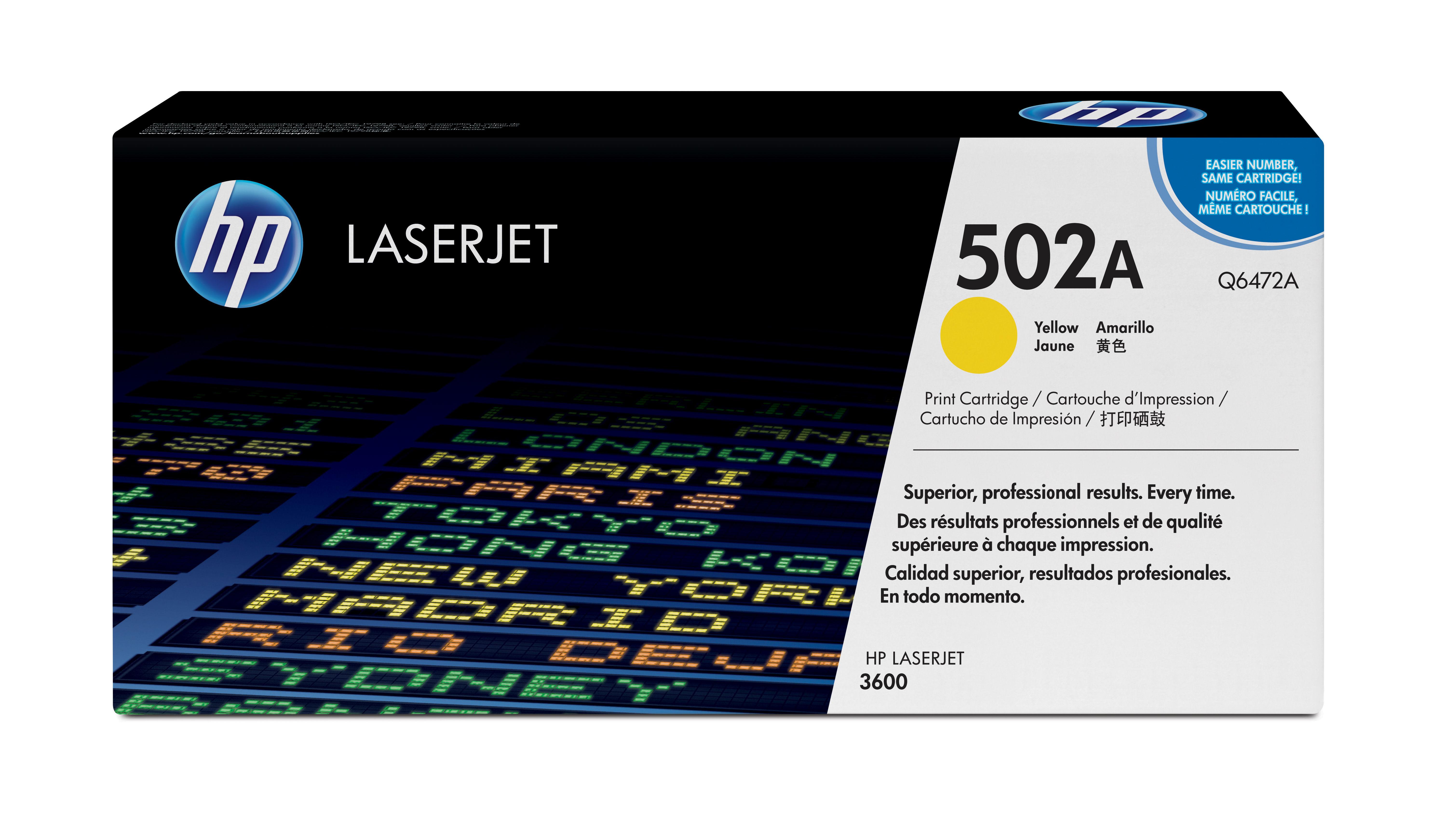 Hewlett Packard (HP) HP Color LaserJet 3600 Toneris Geltona (4.000 pages)