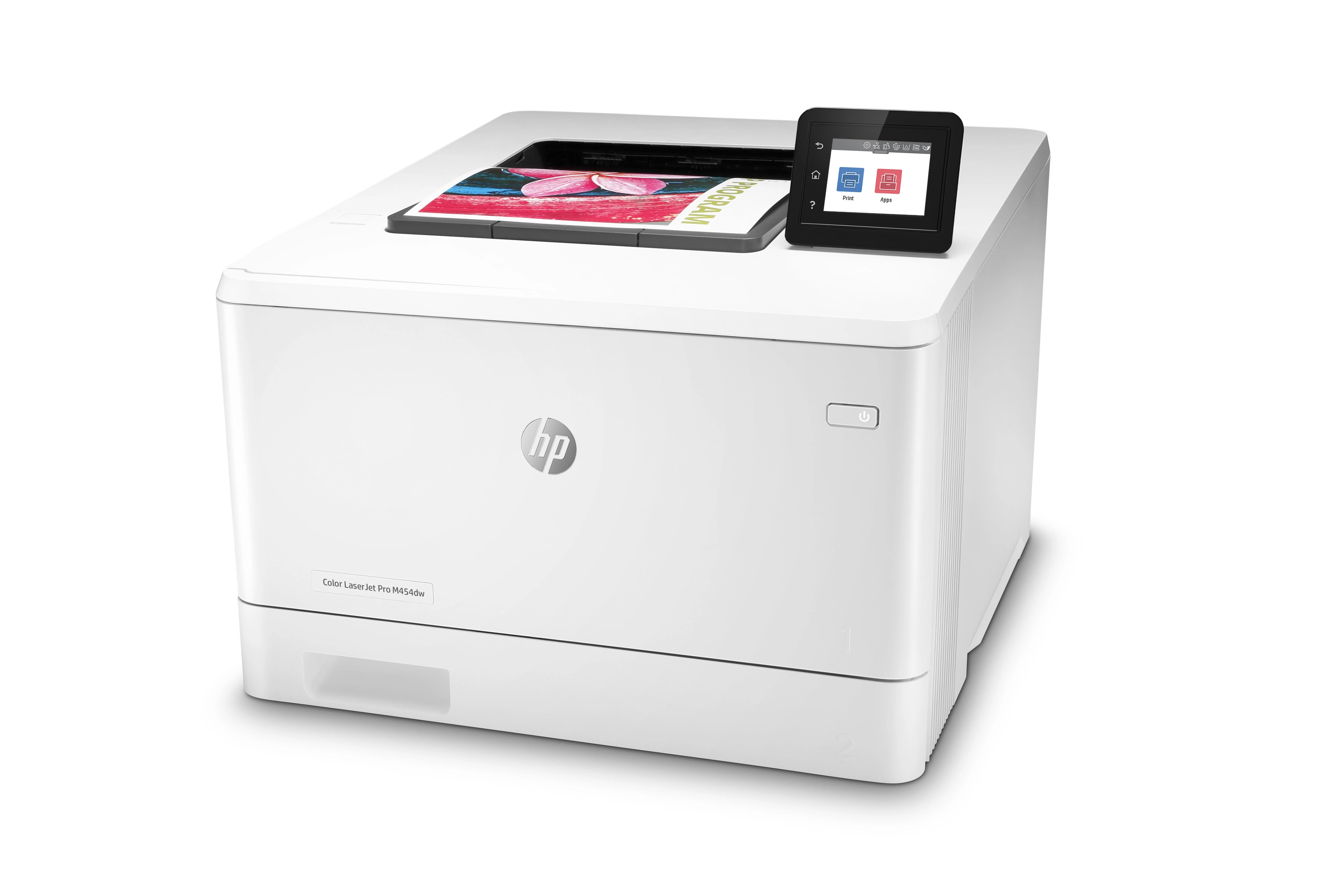 Hewlett Packard (HP) HP Color LaserJet Pro M454dw Spausdintuvas - A4 Color lazerinis, Spausdinimas, Automatinis dokumentų tiektuvas, Auto-Duplex, LAN, WiFi, 27 psl., 750-4000 puslapių per mėn.