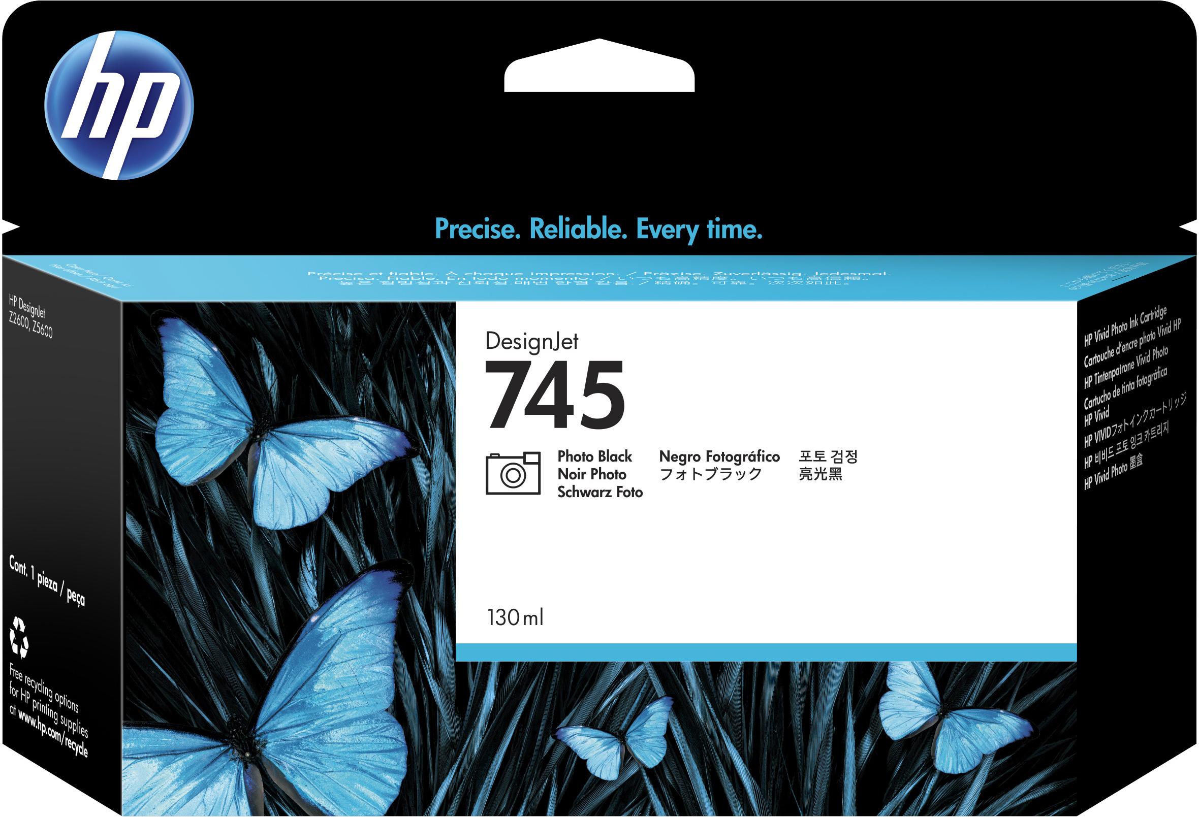 Hewlett Packard (HP) HP 745 130 ml DesignJet Photo Juodas rašalo kasetė