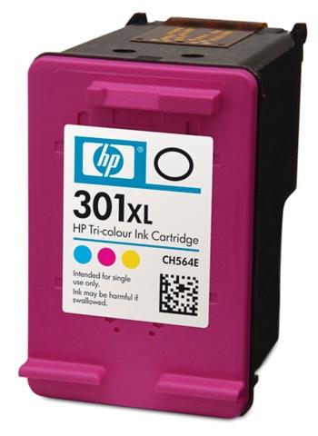 Hewlett Packard (HP) HP 301XL Tri-color (CH564EE) Rašalinė kasetė, CMY