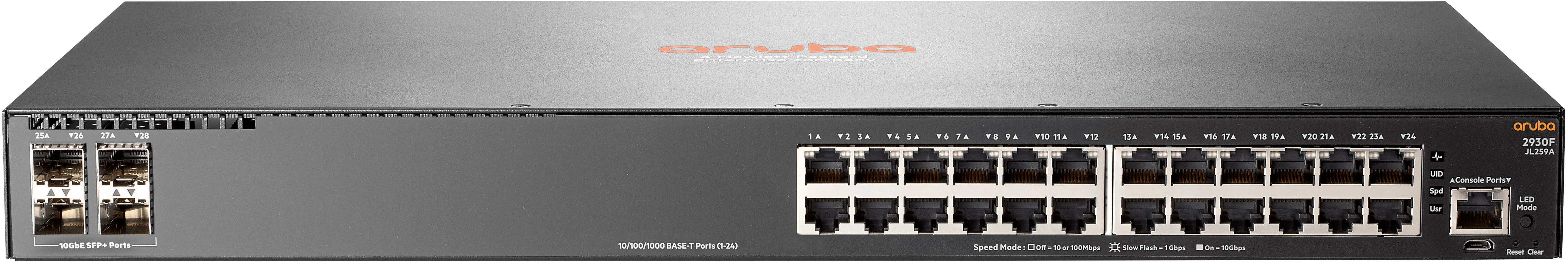 Šakotuvas Hp Enterprise Hewlett Packard (HP) HPE Aruba 2930F 24G 4SFP Swch Aruba 2930F 24G 4SFP Swch EU en