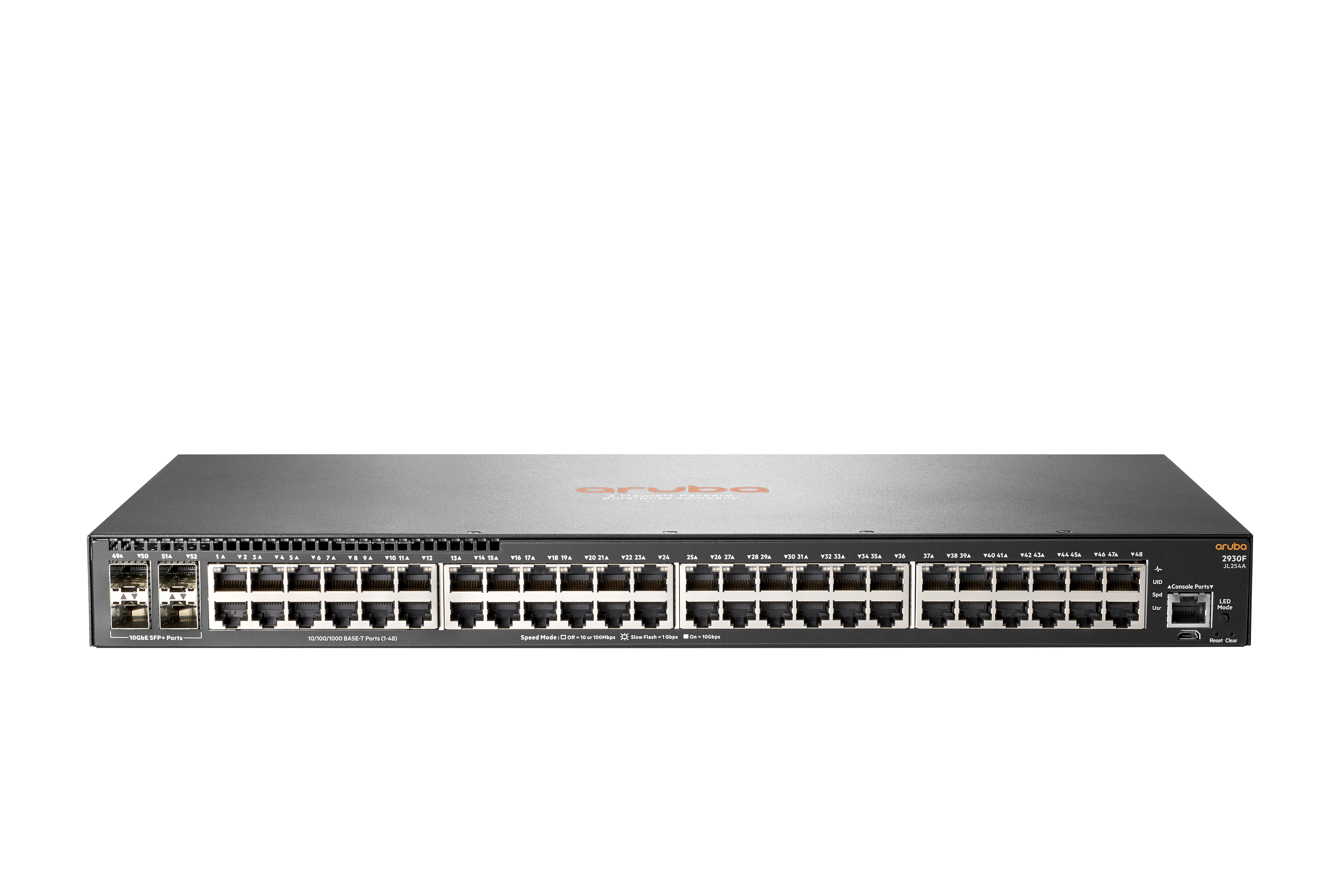 Šakotuvas Hewlett Packard (HP) HPE Aruba 2930F 48G 4SFP+ Swch Aruba 2930F 48G 4SFP+ Swch EU en