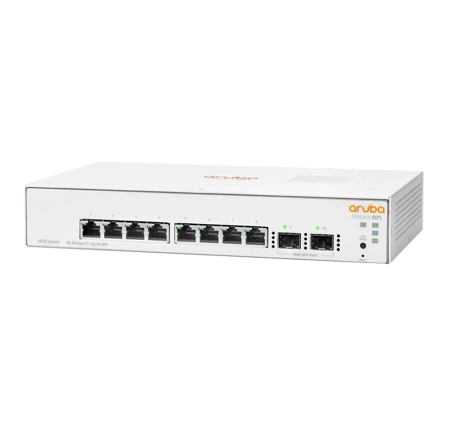 Šakotuvas „Hewlett Packard“ (HP) „Aruba Instant On 1930 8G 2SFP“ komutatorius