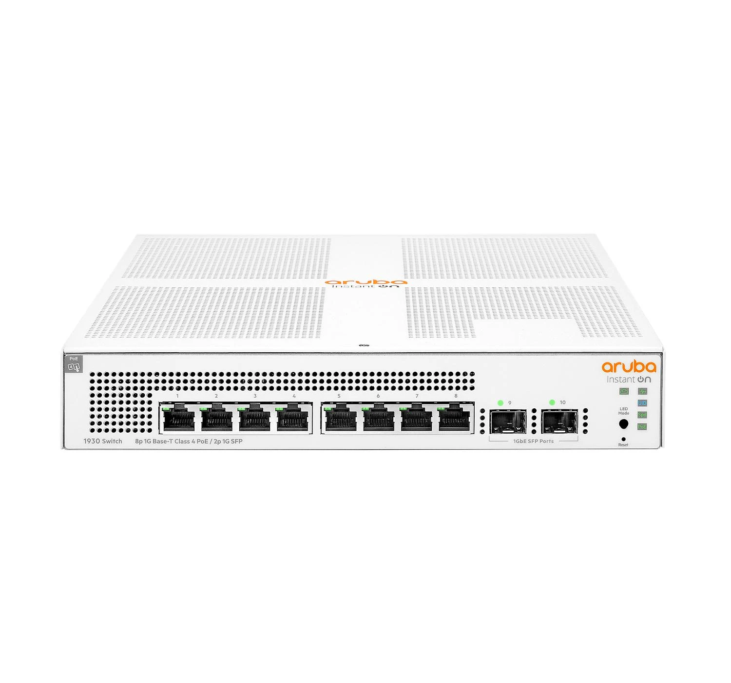 Šakotuvas Hewlett Packard (HP) HPE Aruba Instant On 1930 Switch 8G 2SFP 124W Europe – lokalizacija anglų kalba