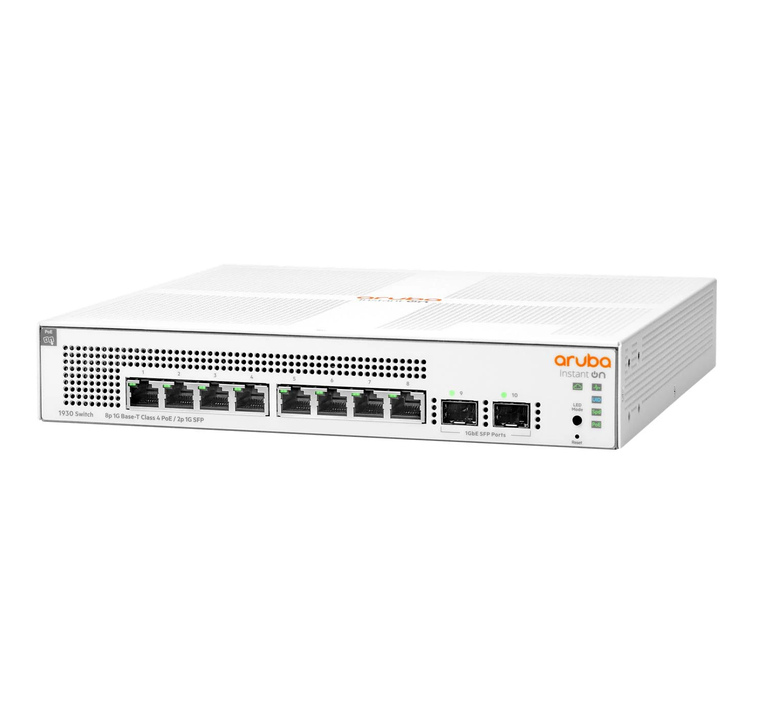 Šakotuvas Hewlett Packard (HP) HPE Aruba Instant On 1930 Switch 8G 2SFP 124W Europe – lokalizacija anglų kalba