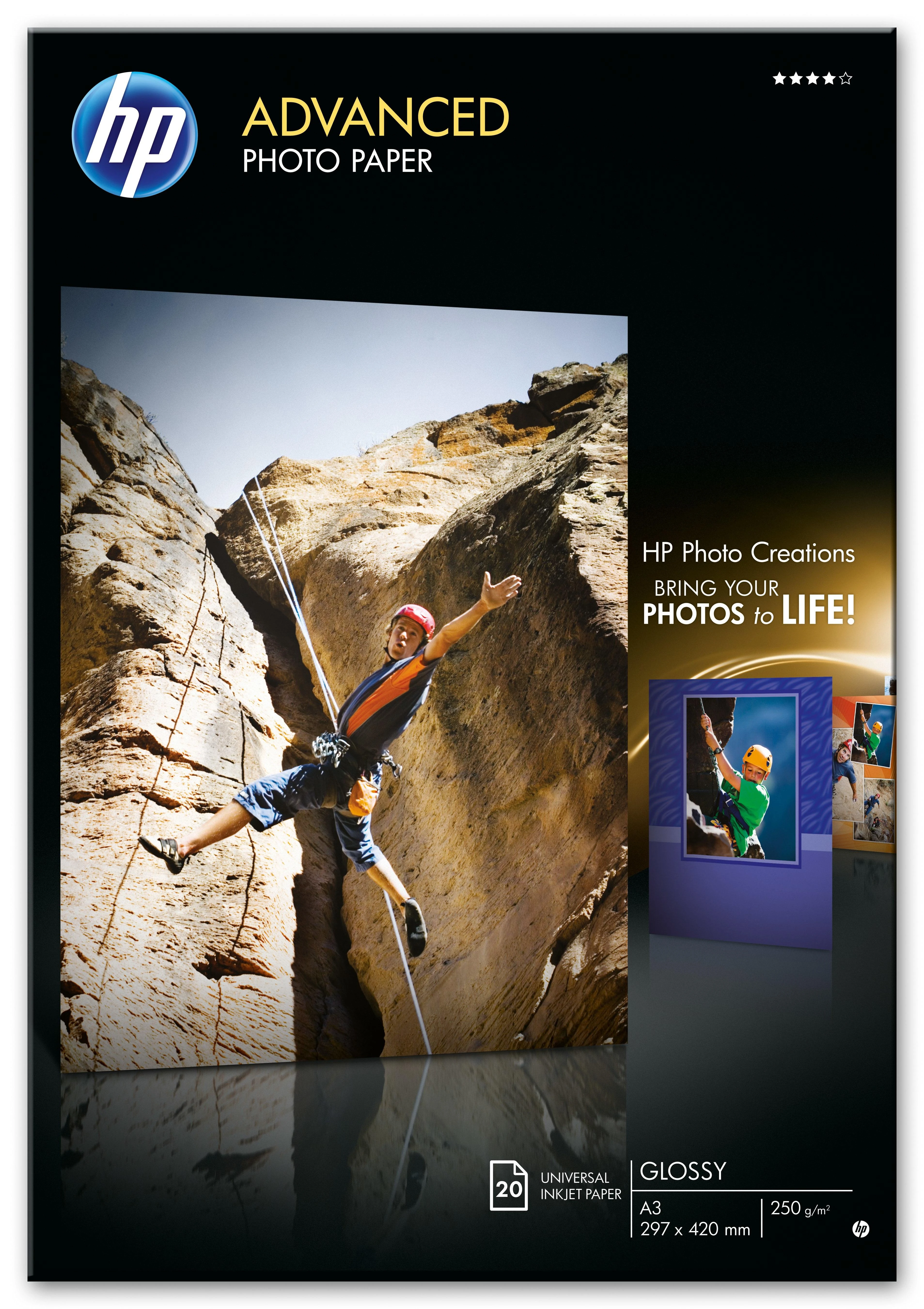 HP Q8697A fotopopierius Itin blizgus A3