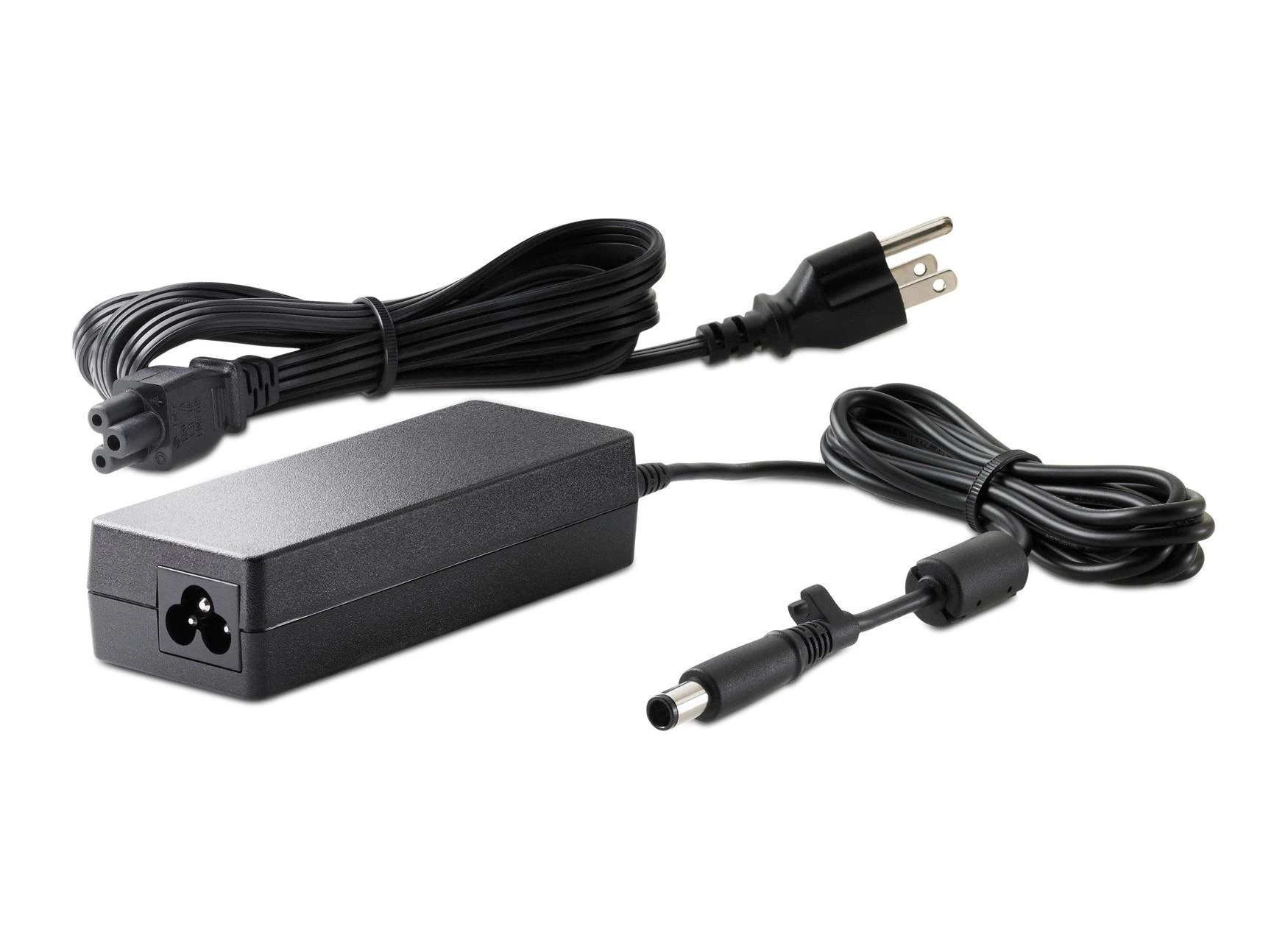 Hewlett Packard (HP) HP 65 W išmanusis kintamosios srovės maitinimo adapteris – nešiojamojo kompiuterio įkroviklis, 4,5 mm jungtis su 7,4 mm adapteriu / tinka HP 200 serijos, „ProBook 400/600“ serijos, „EliteBook 700/800“ serijos kompiuteriams