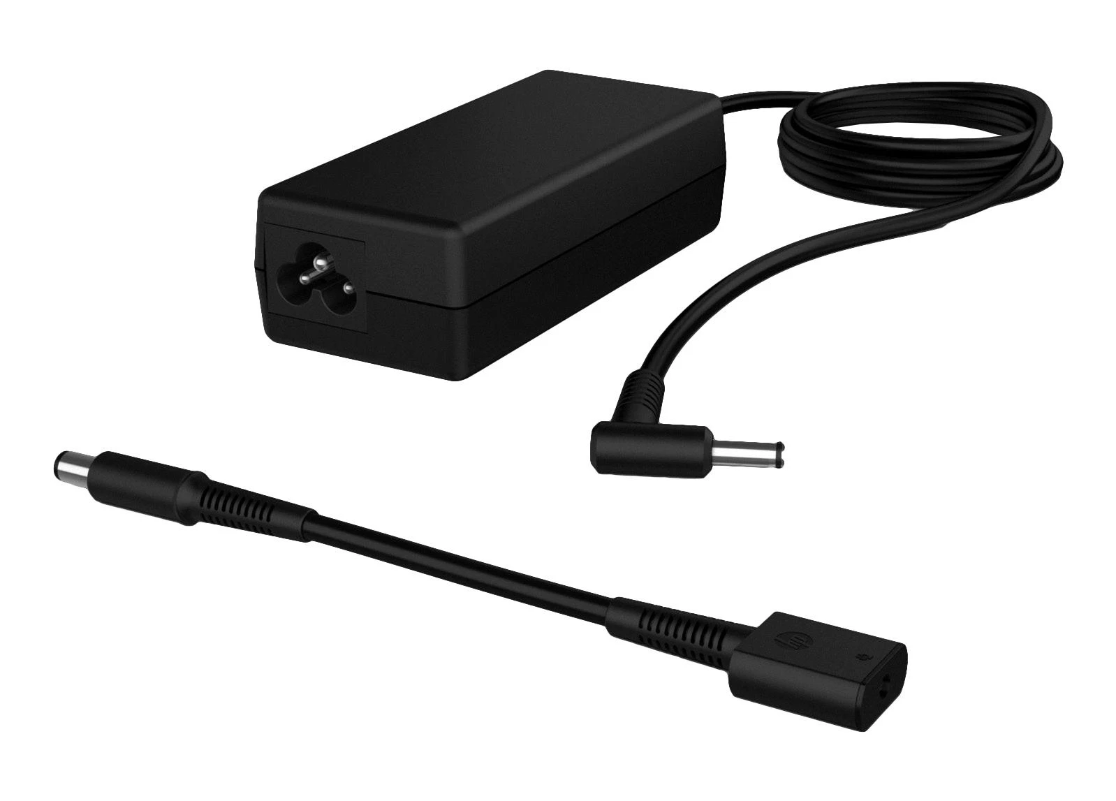 Hewlett Packard (HP) HP 65 W išmanusis kintamosios srovės maitinimo adapteris – nešiojamojo kompiuterio įkroviklis, 4,5 mm jungtis su 7,4 mm adapteriu / tinka HP 200 serijos, „ProBook 400/600“ serijos, „EliteBook 700/800“ serijos kompiuteriams