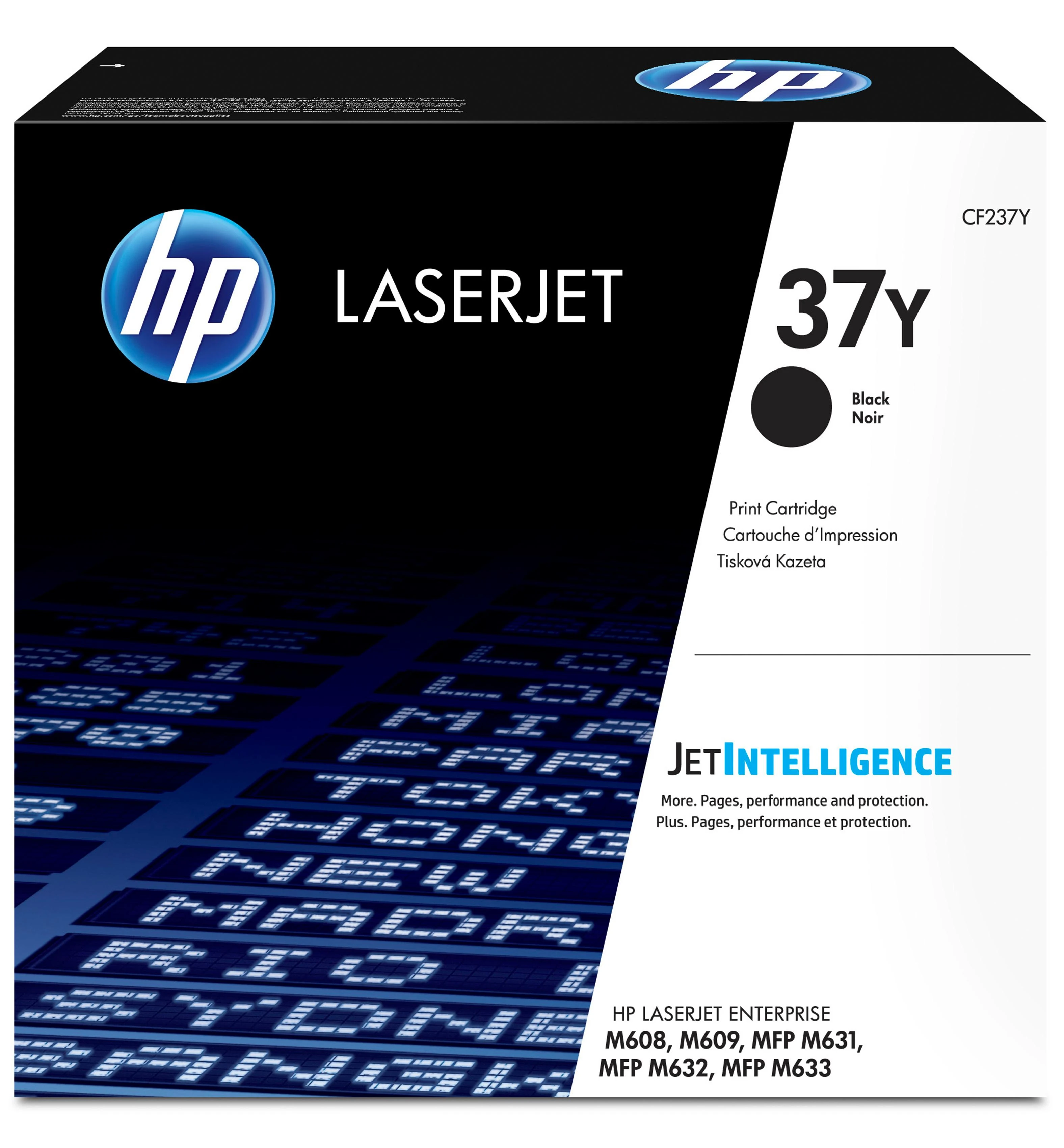 „Hewlett Packard“ (HP) „HP 37Y Extra High Yield Juodas lazerinis Toneris“ kasetė, 41000 puslapių, skirta HP Laserjet Enterprise Flow M631, 632, M608, M609,631