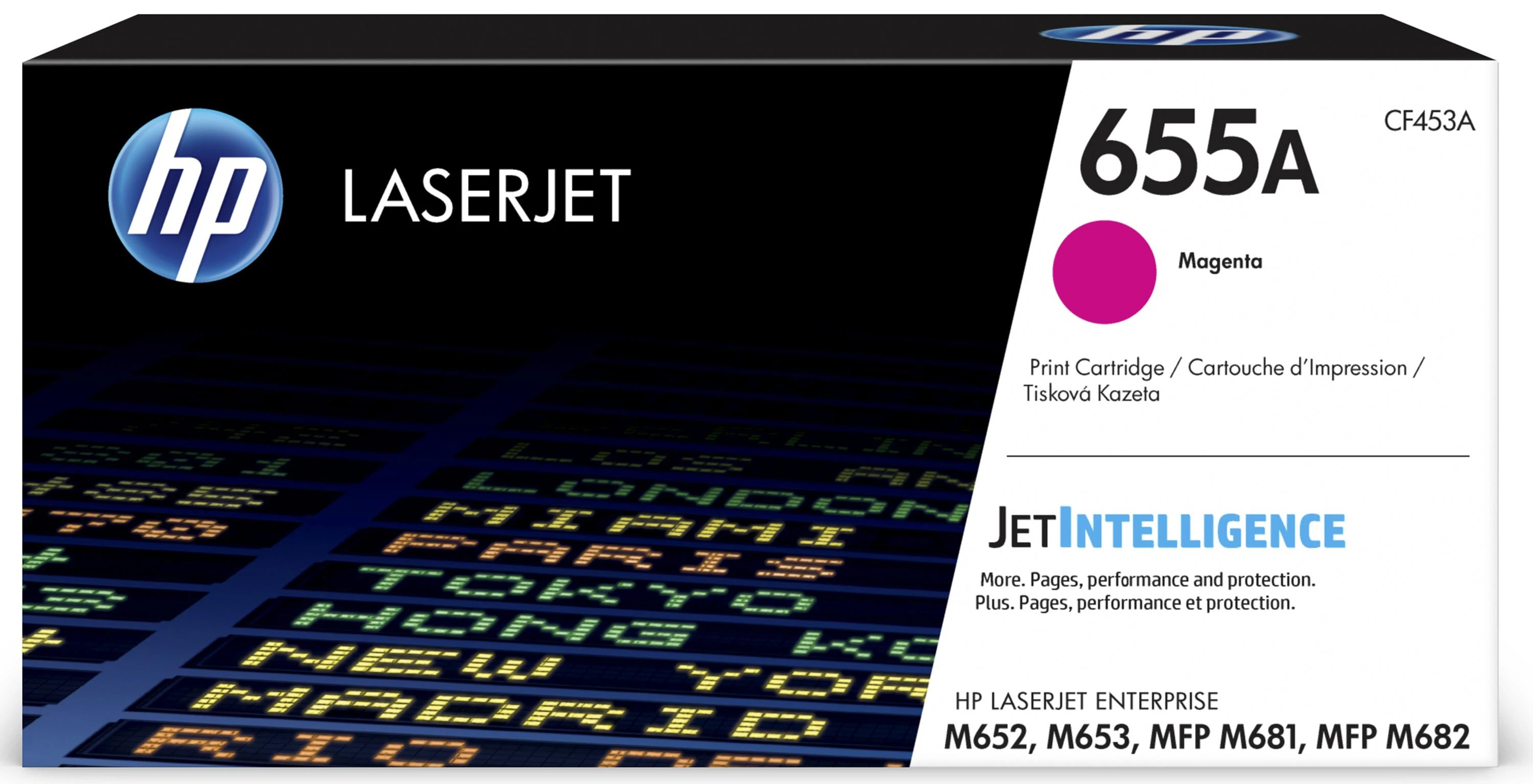 Hewlett Packard (HP) HP Nr.655A (CF453A), purpurinė kasetė