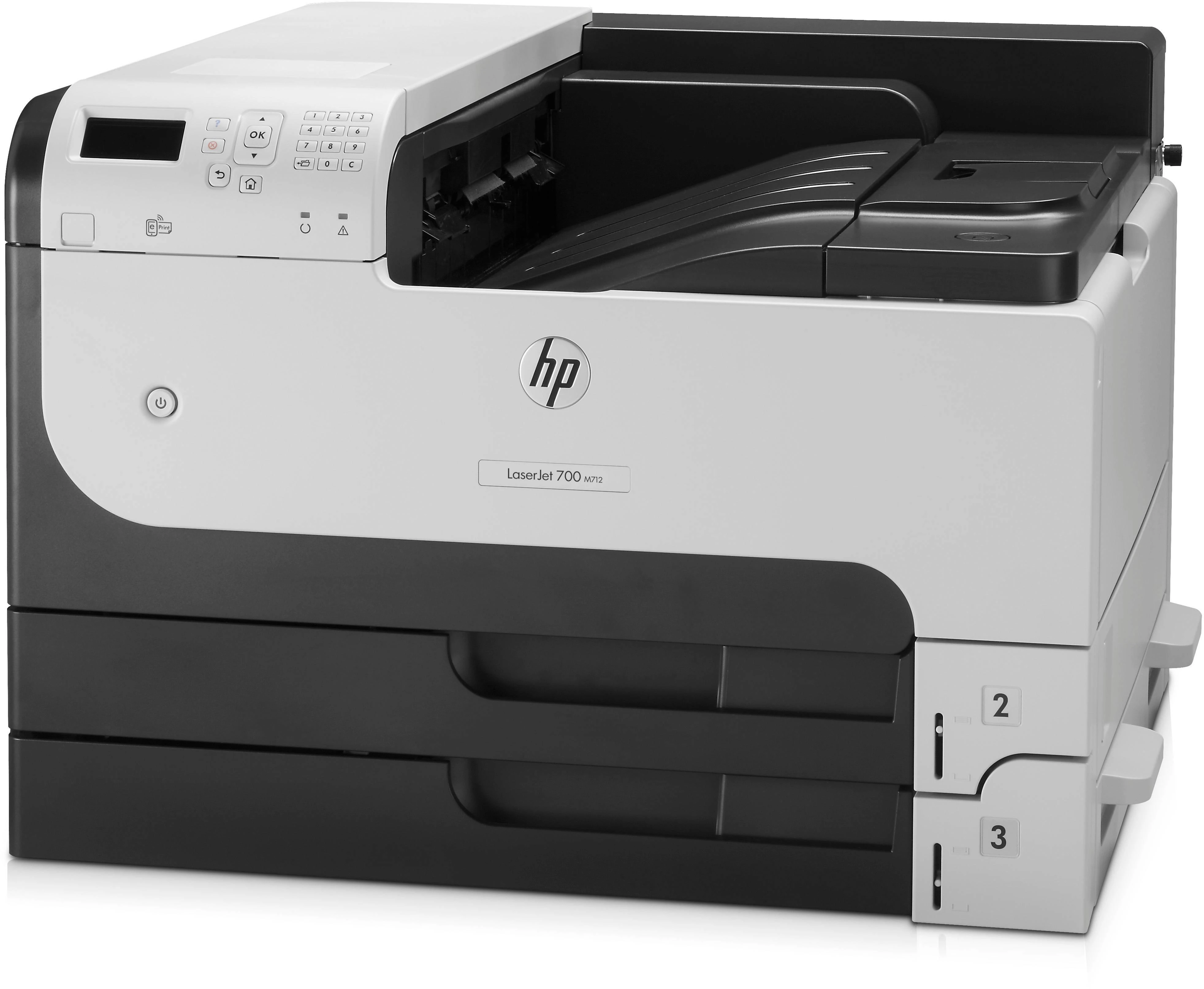 Hewlett Packard (HP) HP LaserJet Enterprise 700 M712dn A3 spausdintuvas 41ppm 1200dpi + LAN + 2*250 lapų dėklai + USB prievadas