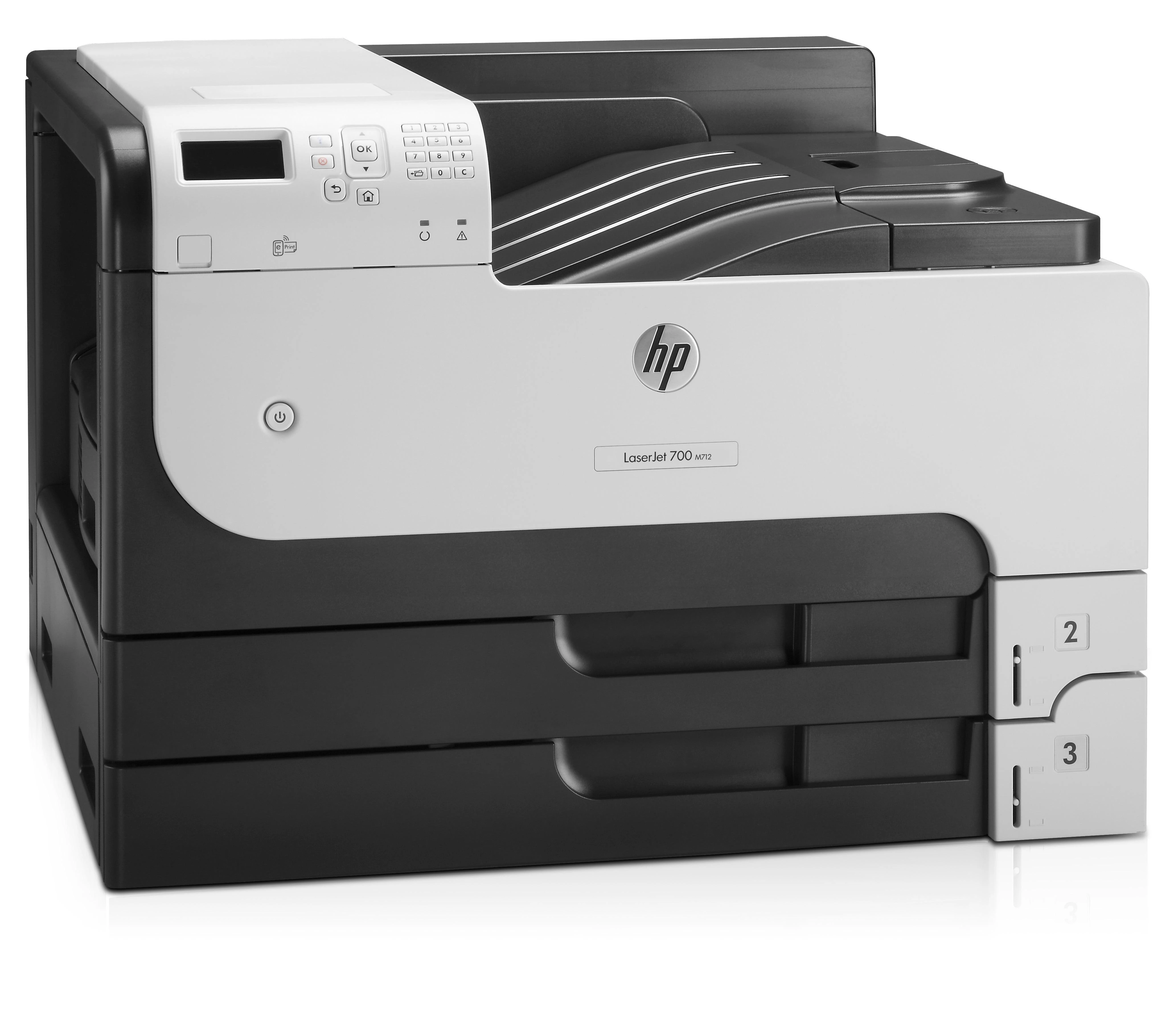 Hewlett Packard (HP) HP LaserJet Enterprise 700 M712dn A3 spausdintuvas 41ppm 1200dpi + LAN + 2*250 lapų dėklai + USB prievadas
