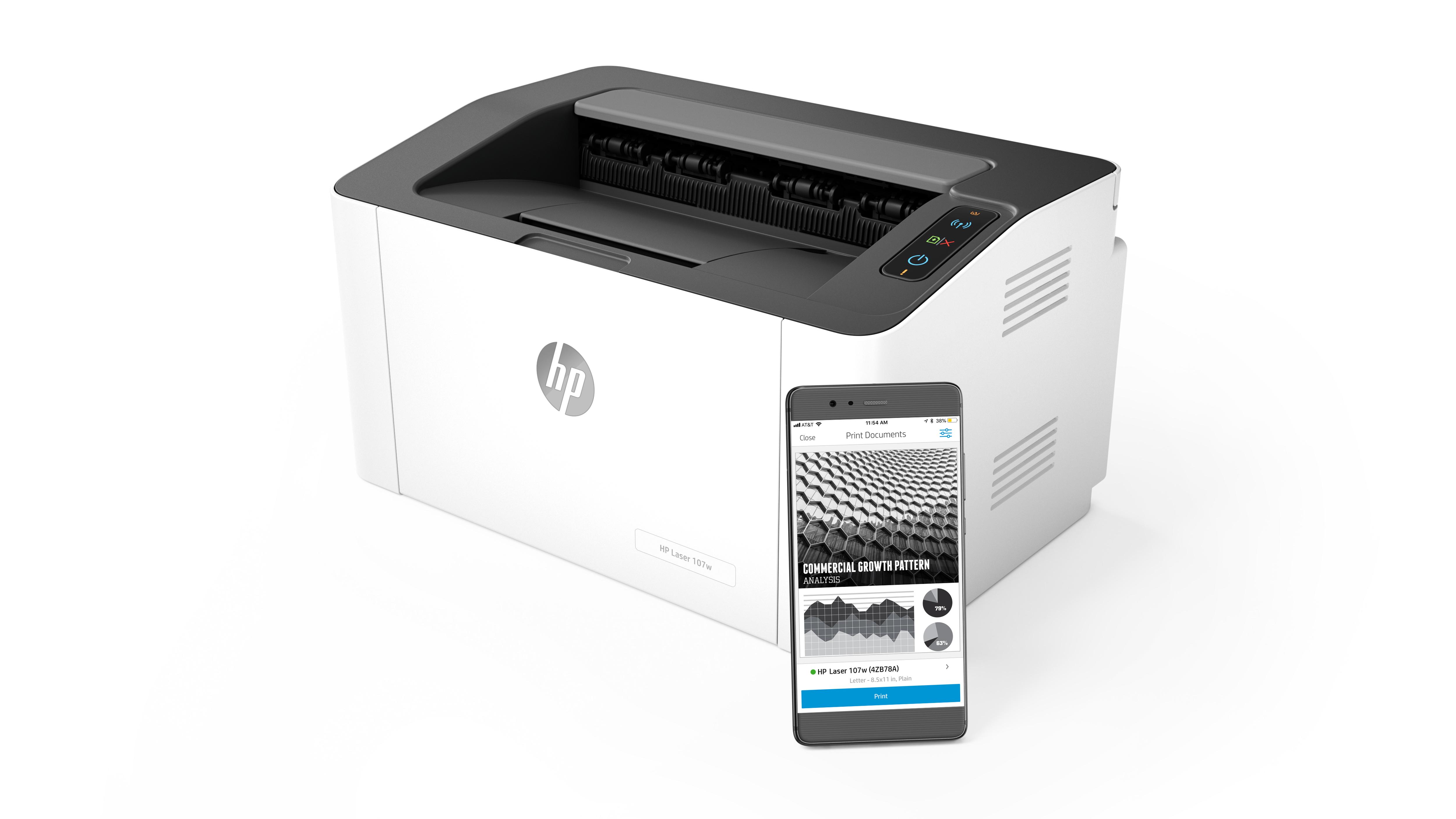 Spausdintuvas HP lazerinis 107w | Varle.lt