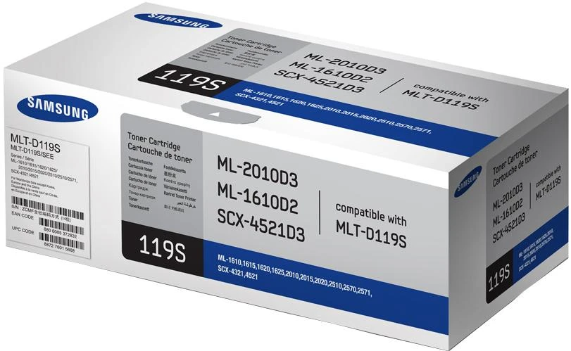 Hewlett Packard (HP) SAMSUNG MLT-D119S juodos spalvos dažų kasetė