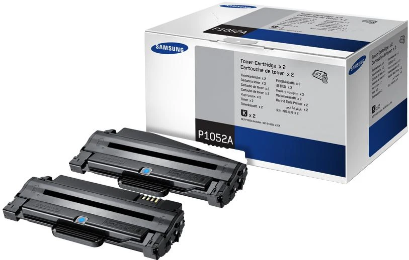 Hewlett Packard (HP) HP Samsung MLT-P1052A 2-pack High Yield Juodas Toneris Cartridges