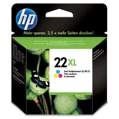 Hewlett Packard (HP) Patrone HP Nr. 22XL Tricolor C9352CE 11ml rašalo kasetė